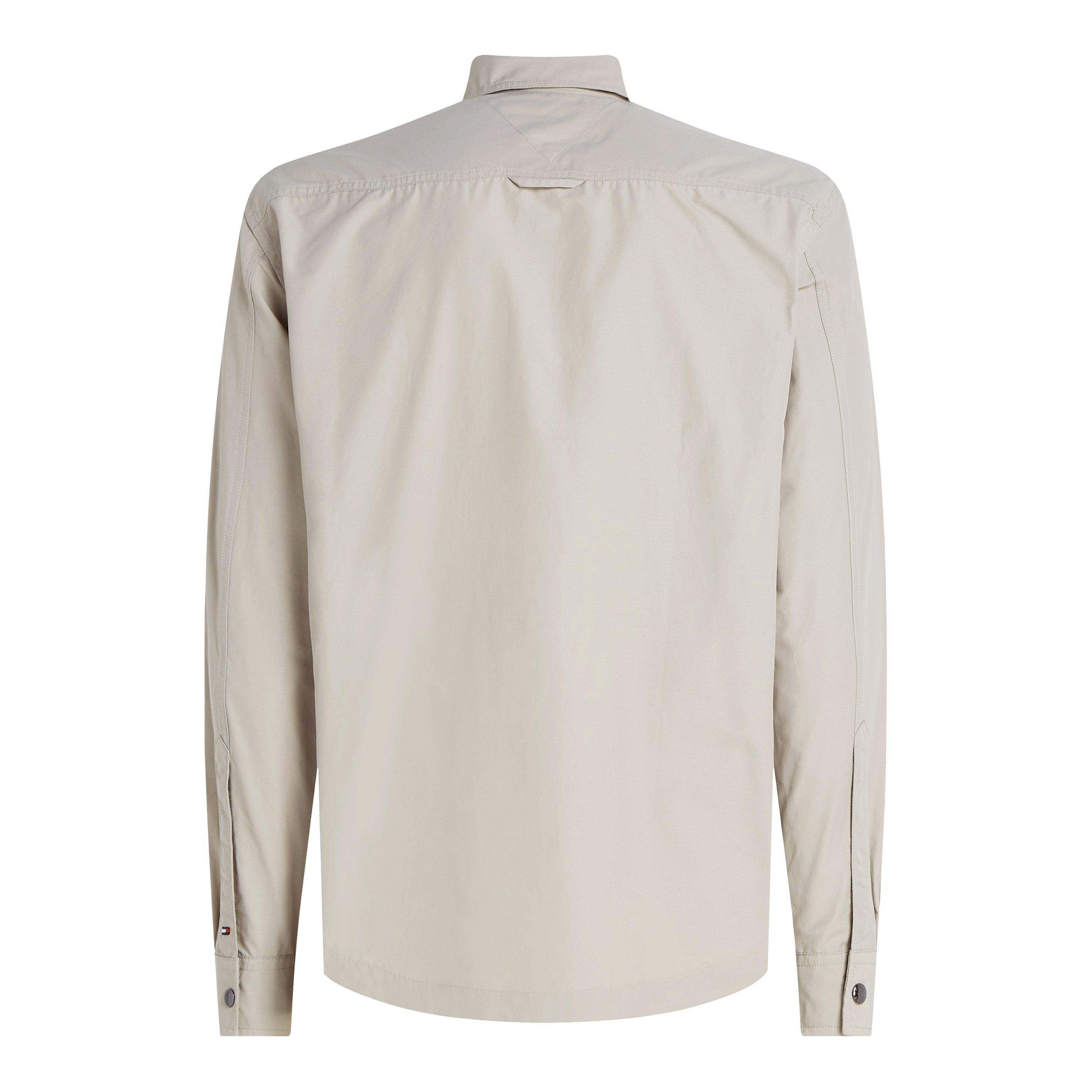 Stone - Tommy Hilfiger - Men's Paper Touch Textured Lightweight Overshirt - 6