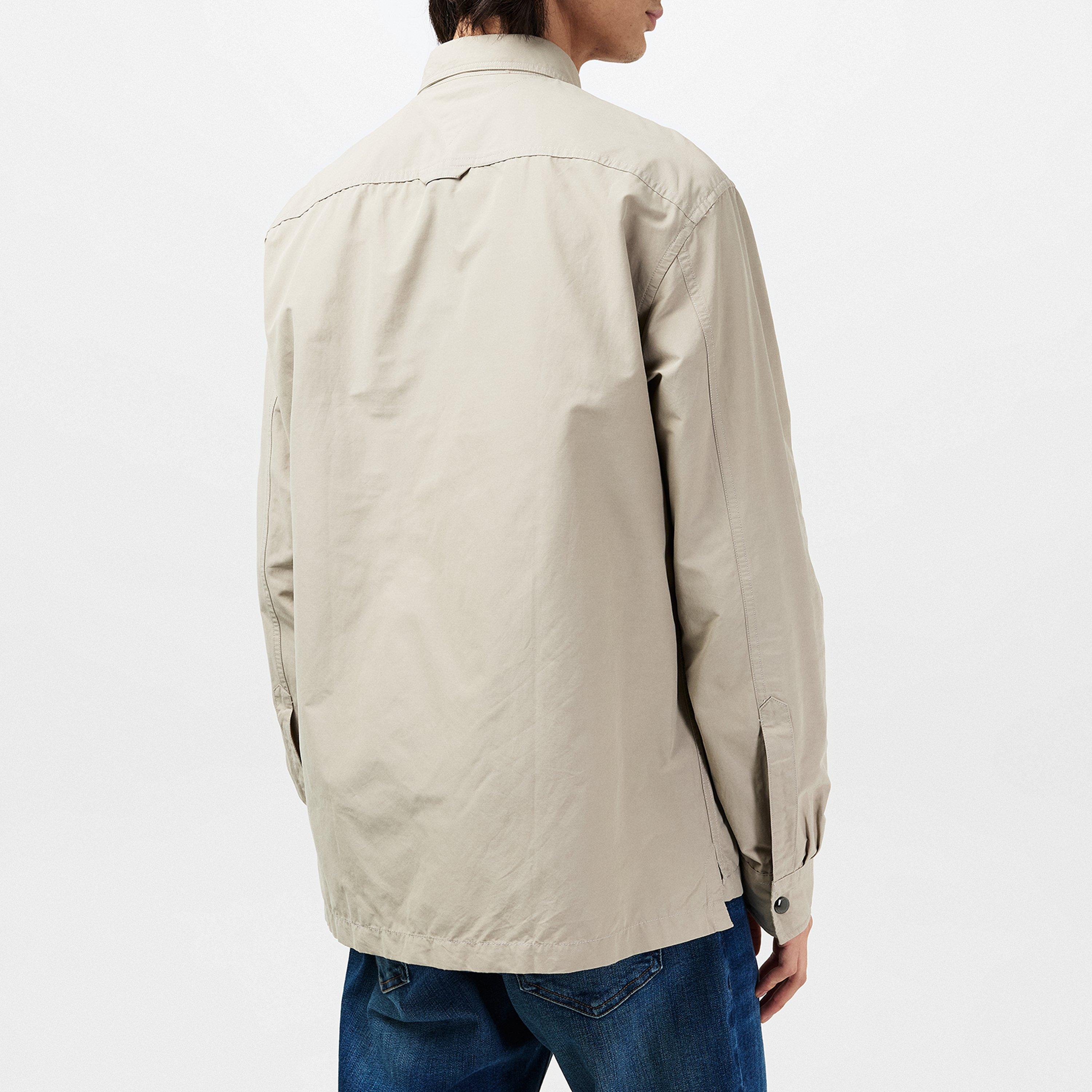 Stone - Tommy Hilfiger - Men's Paper Touch Textured Lightweight Overshirt - 3