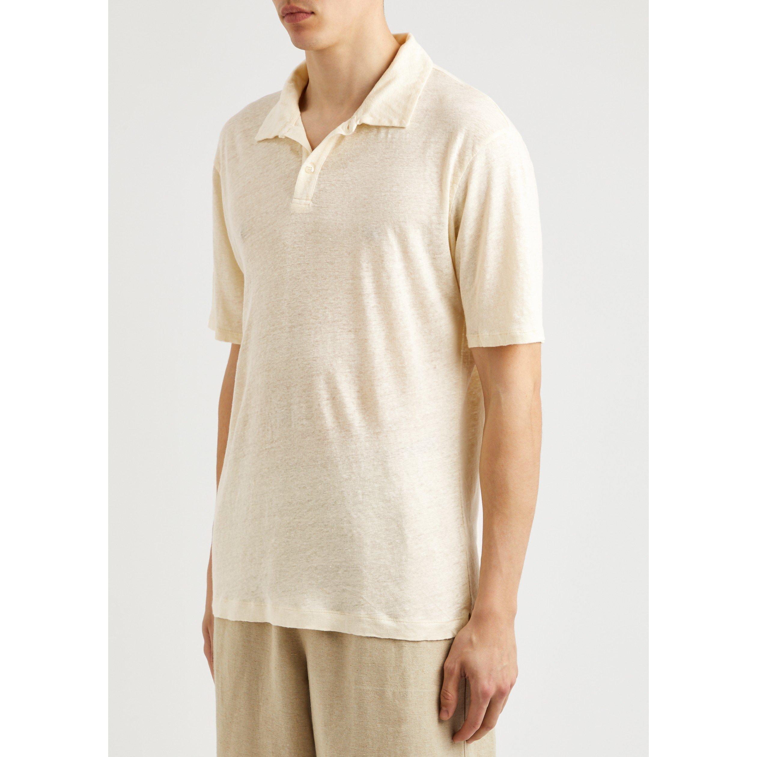 YELLOW - Frescobol Carioca - FRES Mello Linen Button-up Pol - 2