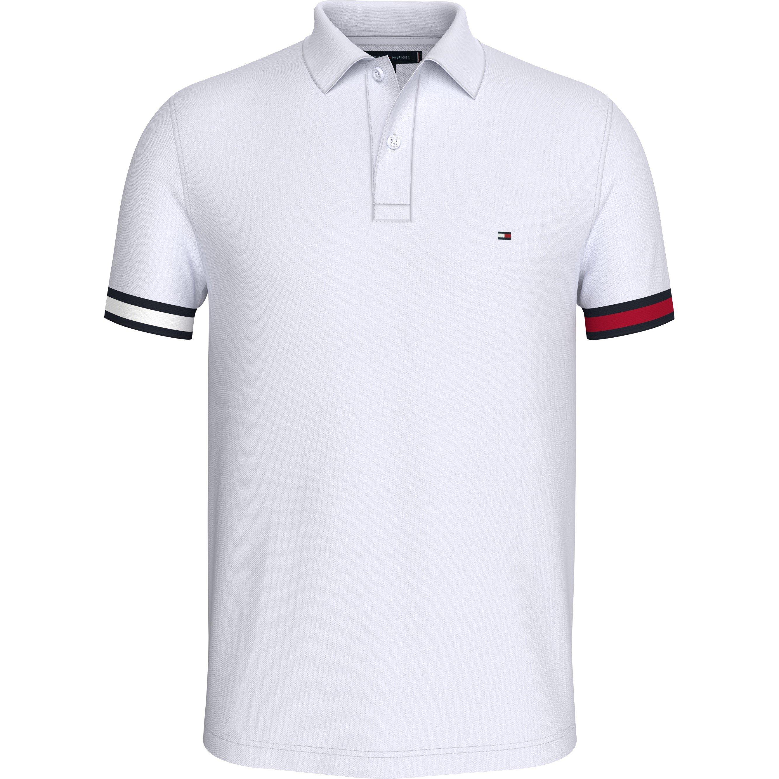 Tommy Hilfiger Slim Fit Signature Cuff Polo Shirt