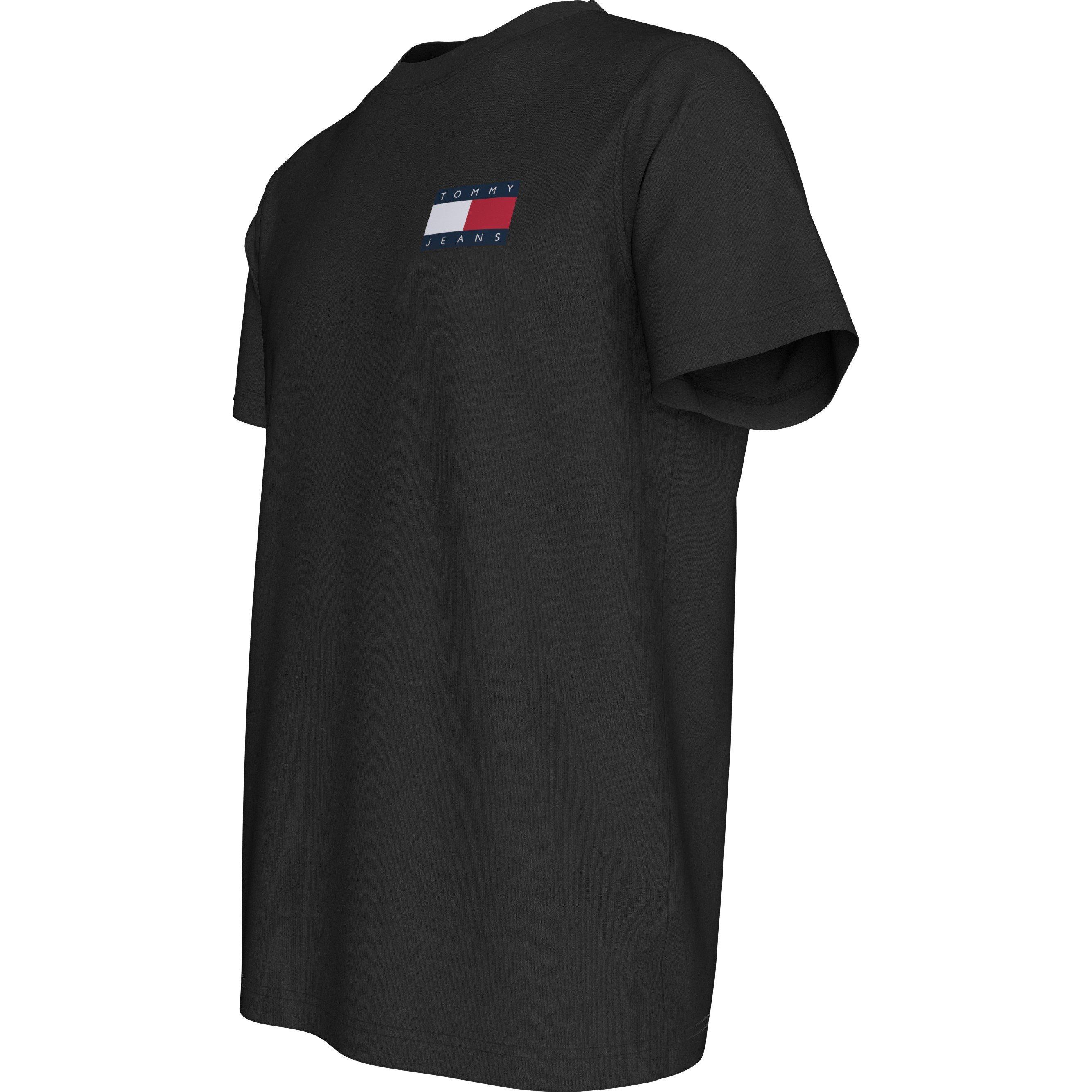 Nero - Tommy Jeans - Men's Slim Essential Flag Regular Fit T-Shirt - 2