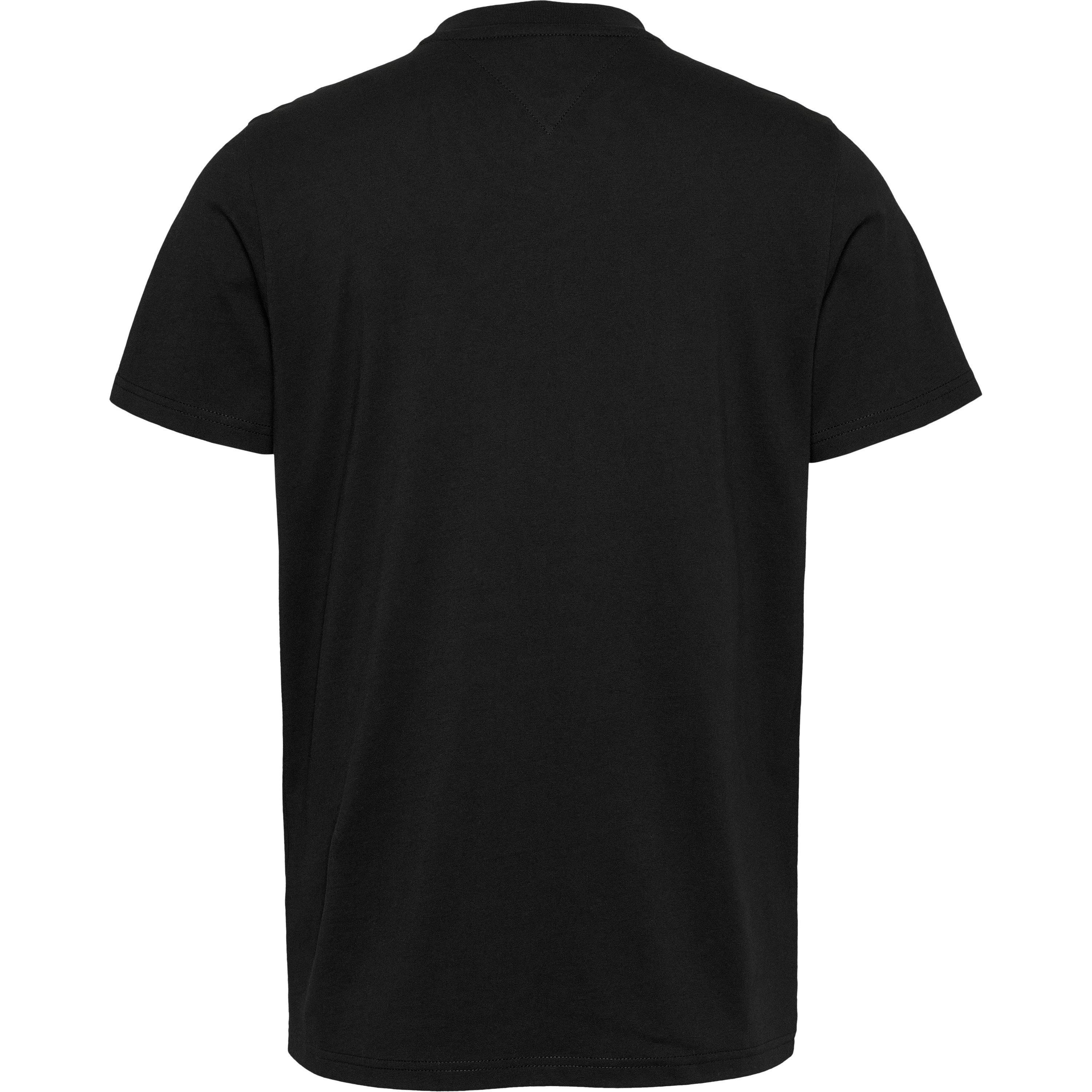 Nero - Tommy Jeans - Men's Slim Essential Flag Regular Fit T-Shirt - 4