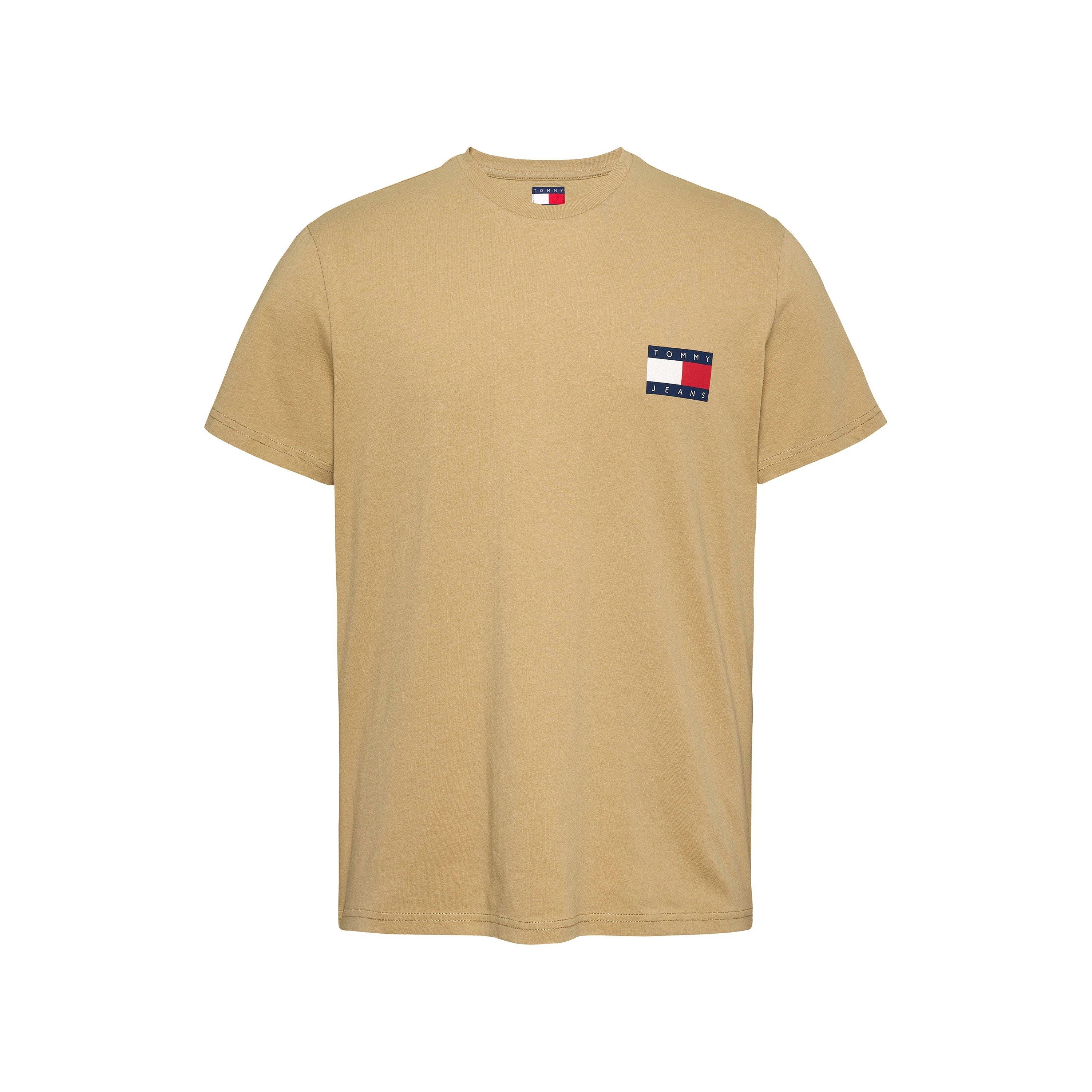 Tommy Jeans Men's Slim Essential Flag Regular Fit T-Shirt - Relic Tan - S