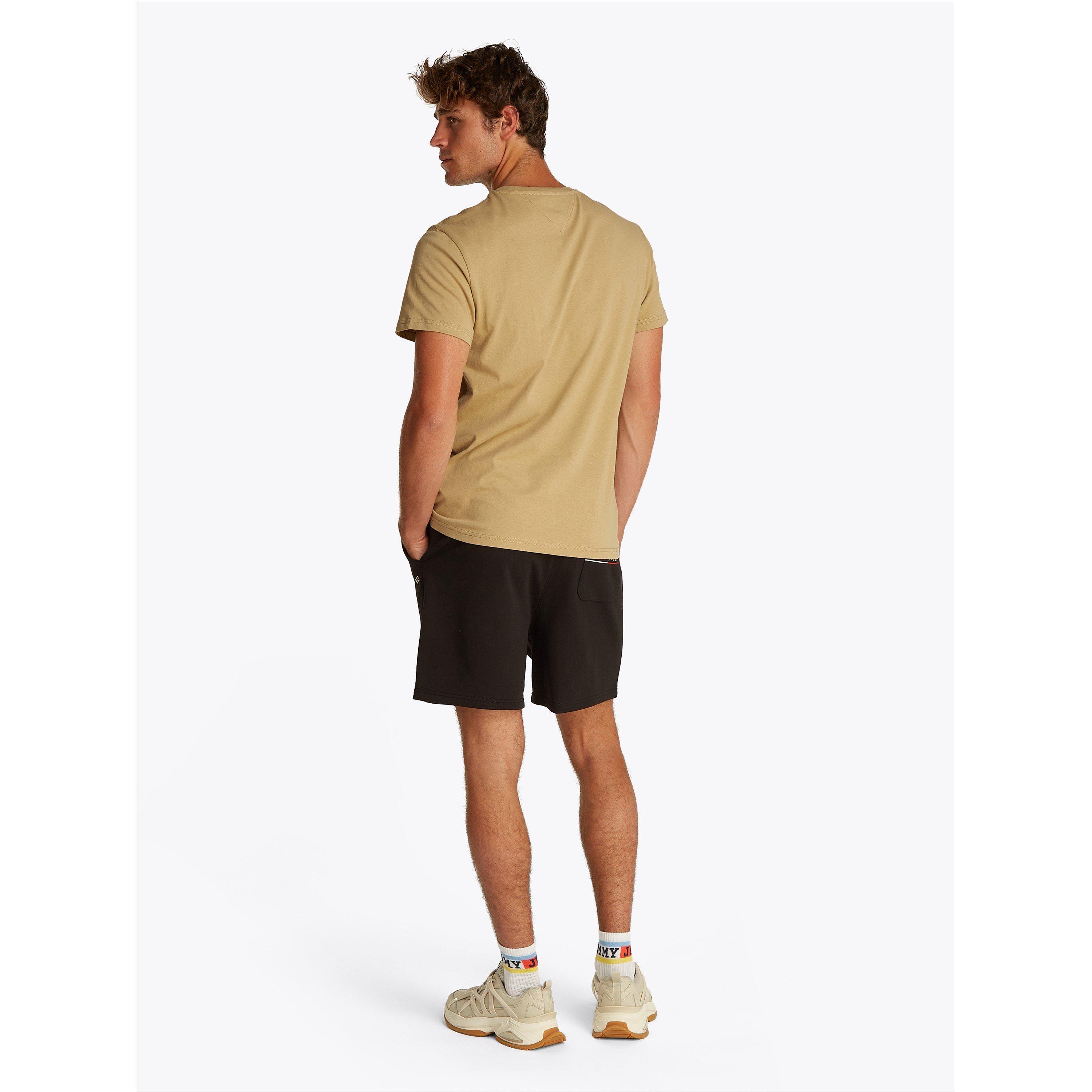 Tan Reliquia - Tommy Jeans - Men's Slim Essential Flag Regular Fit T-Shirt - 4