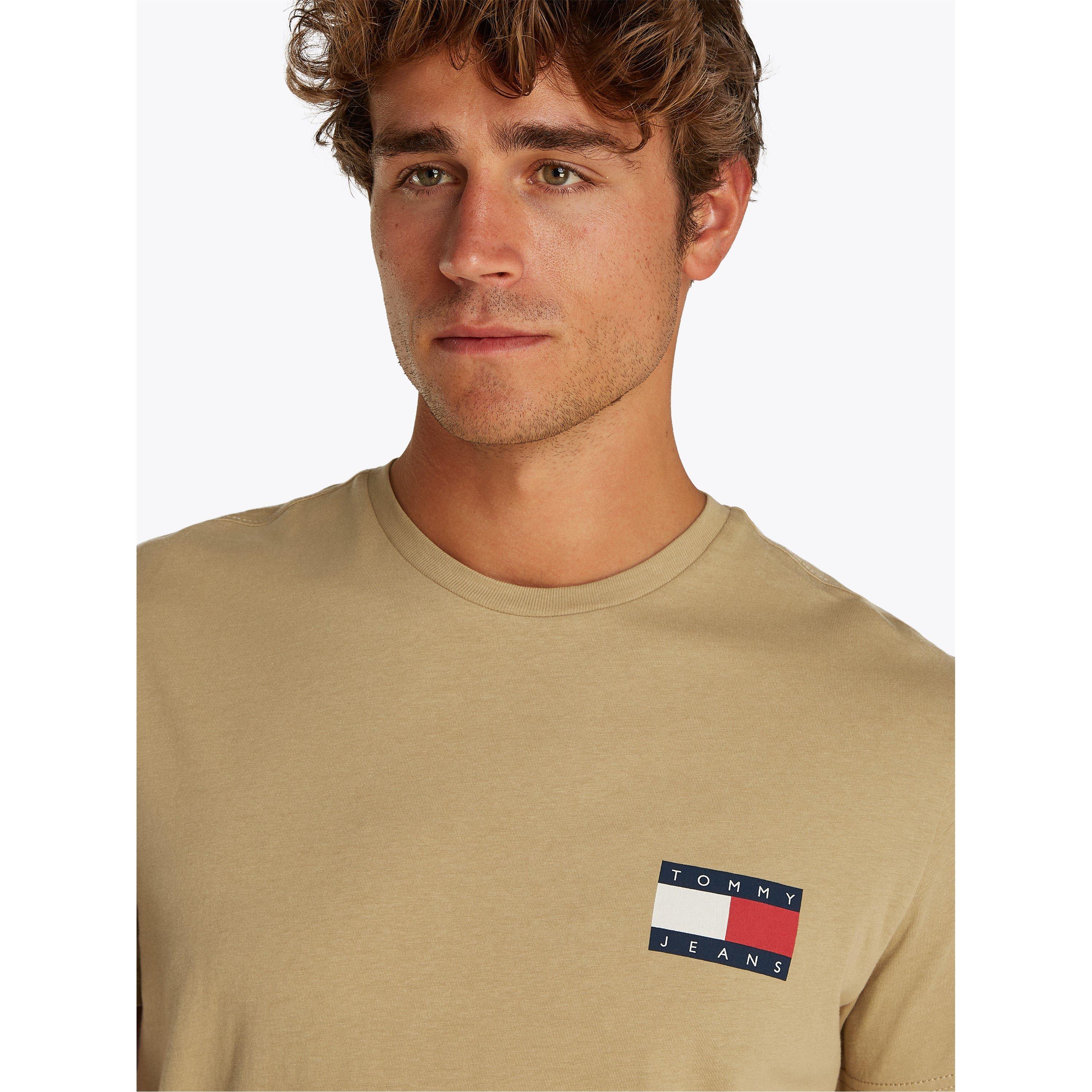 Tan Reliquia - Tommy Jeans - Men's Slim Essential Flag Regular Fit T-Shirt - 5