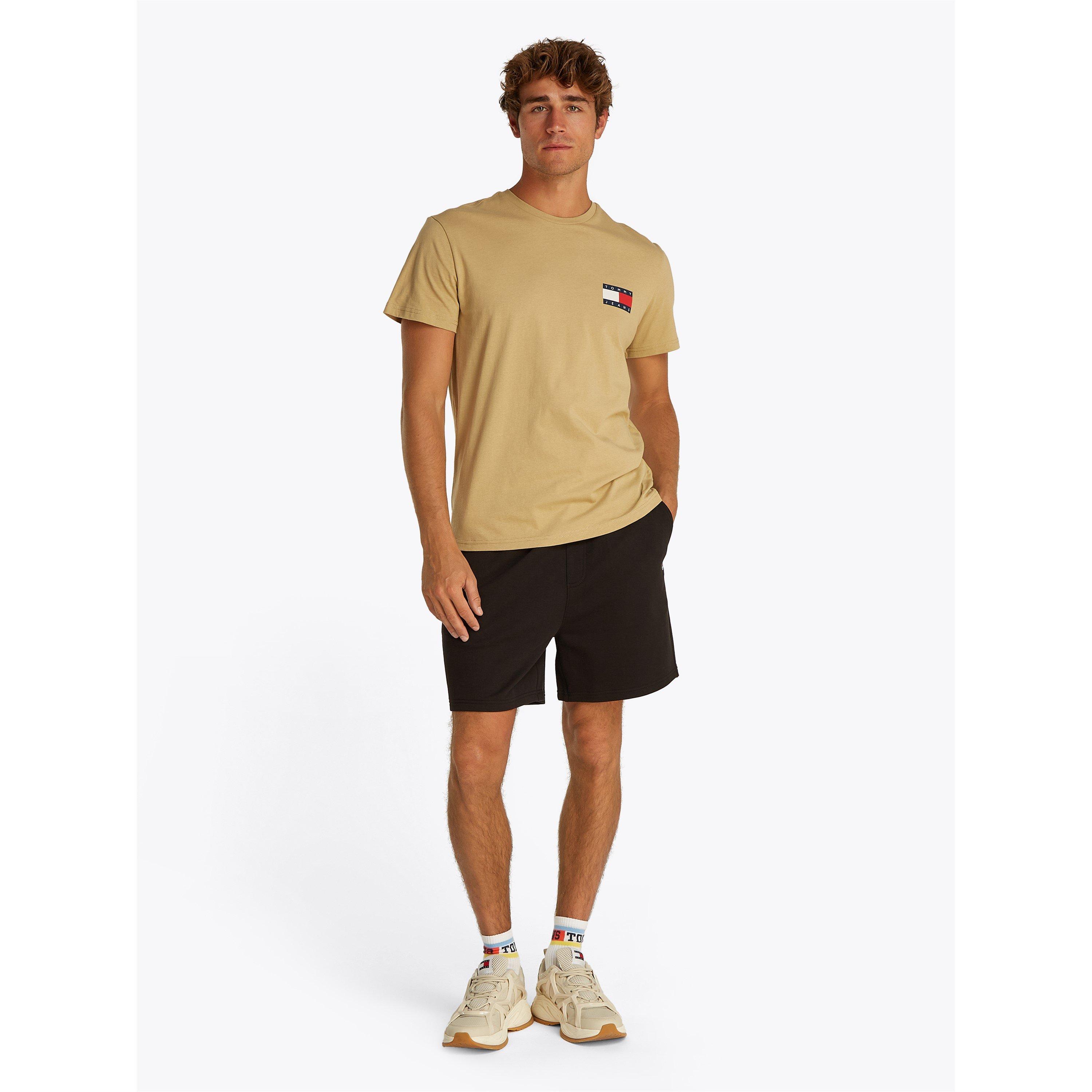 Tan Reliquia - Tommy Jeans - Men's Slim Essential Flag Regular Fit T-Shirt - 7