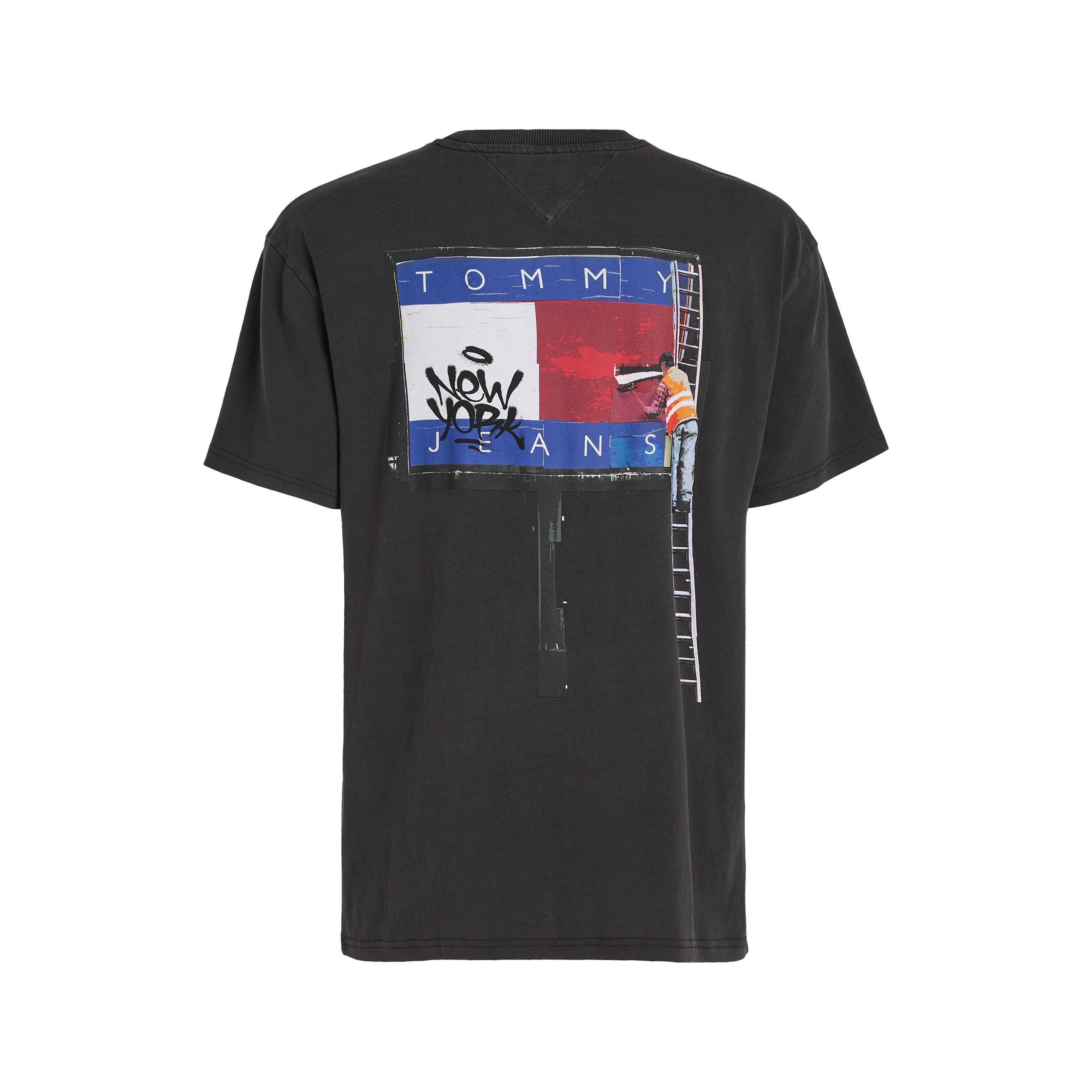 Nero - Tommy Jeans - Men's Regular Fit Graphic T-Shirt - 2