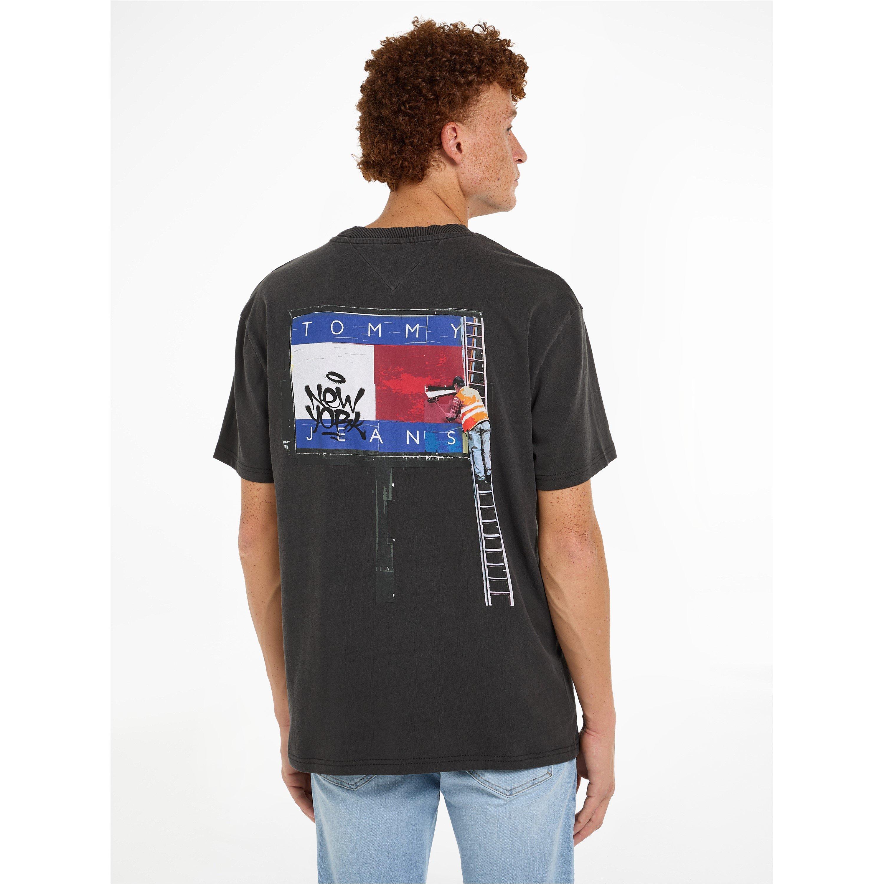 Nero - Tommy Jeans - Men's Regular Fit Graphic T-Shirt - 4