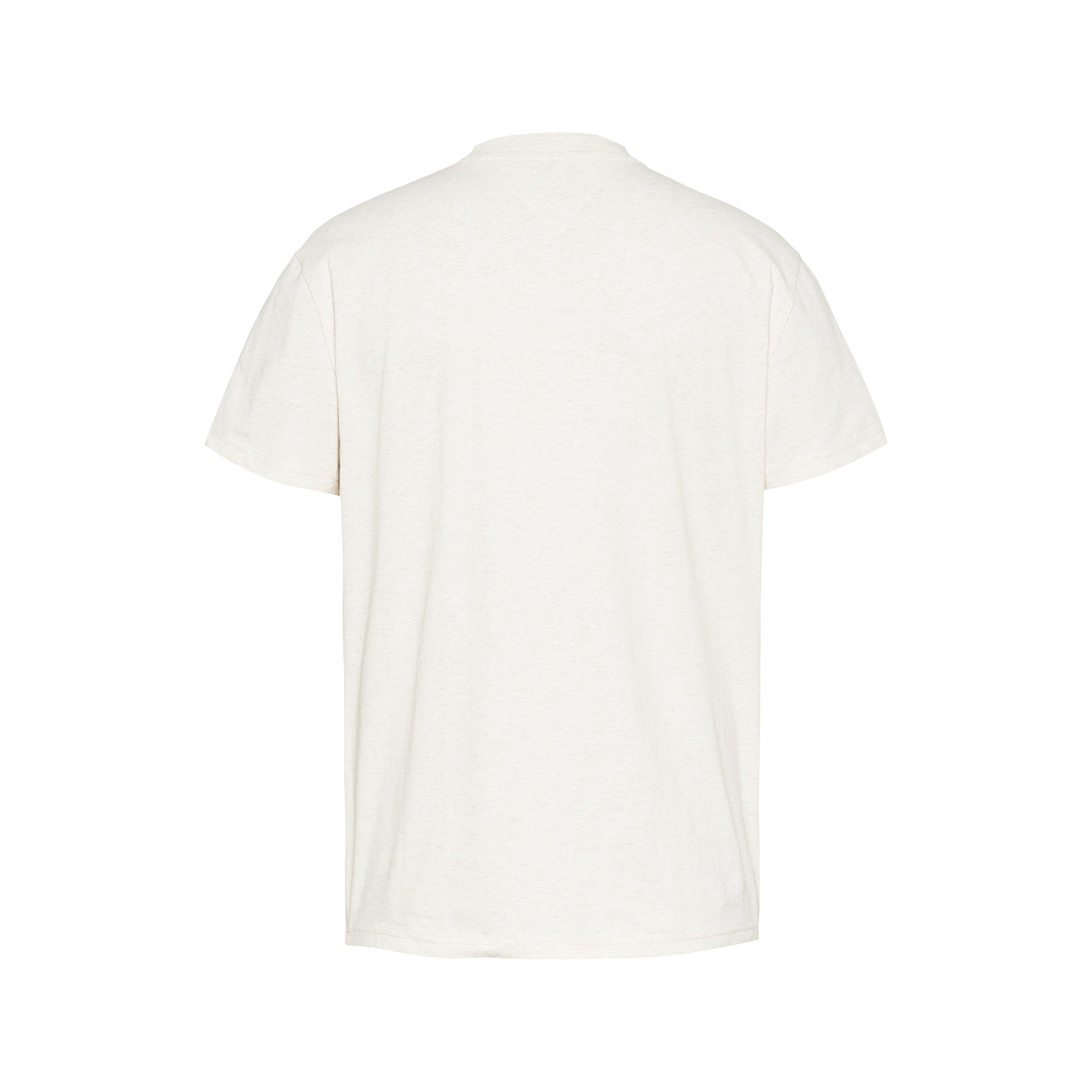 Oat Marl Htr - Tommy Jeans - Men's Linear Logo T-Shirt - 2