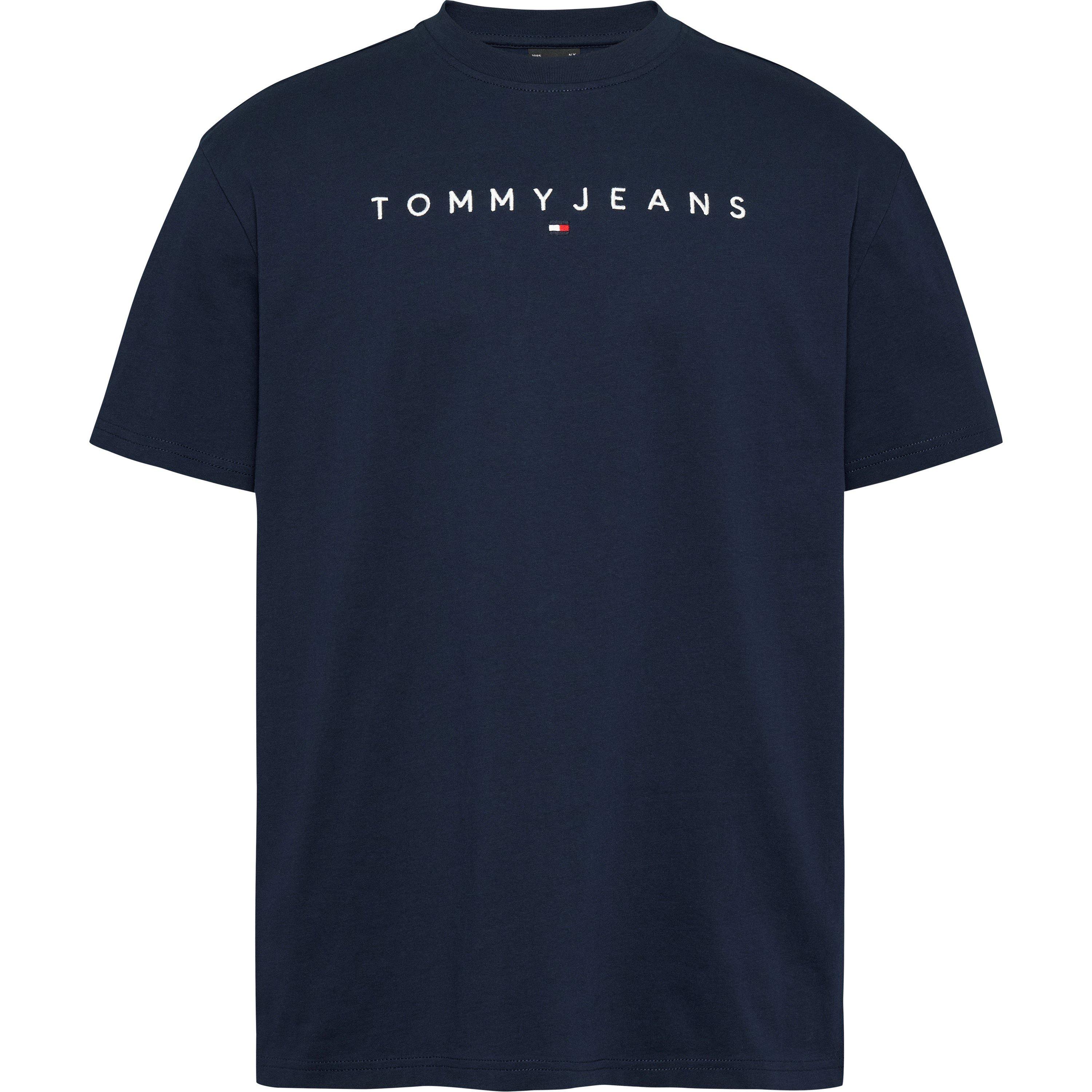 Tommy Jeans Men's Linear Logo T-Shirt - Dk Night Navy - 2XL