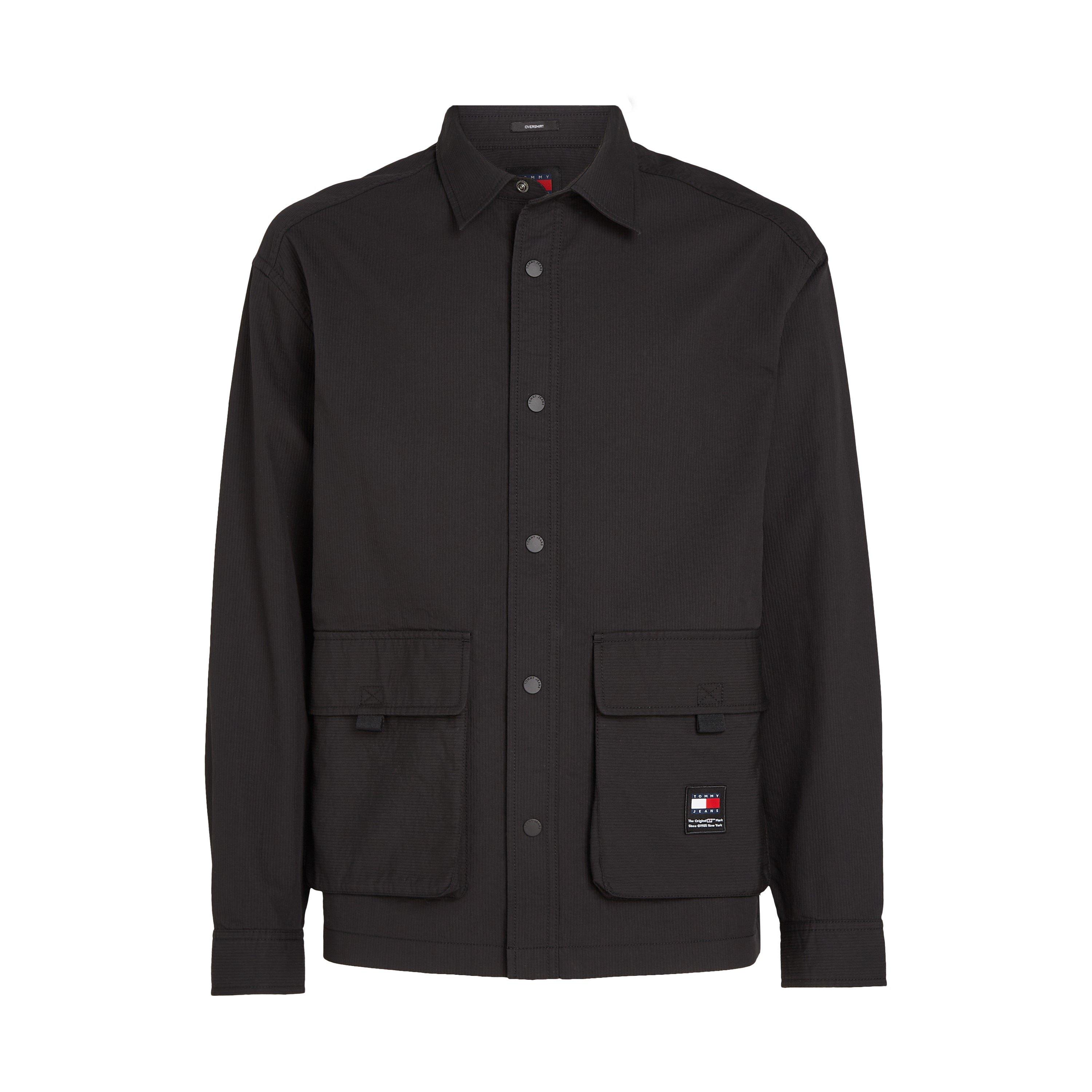 Zwart - Tommy Jeans - Men's Technical Structured Fit Overshirt - 5