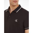 CK Noir - Paul Smith popcorn-embroidered polo shirt - TIPPING SLIM POLO - 3