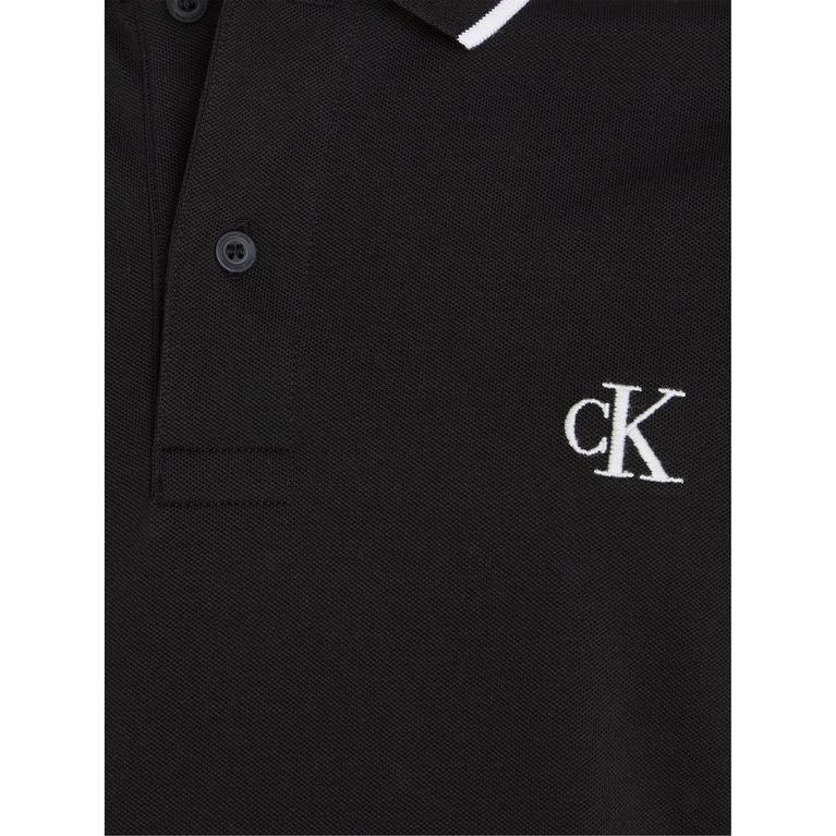 CK Noir - Paul Smith popcorn-embroidered polo shirt - TIPPING SLIM POLO - 4