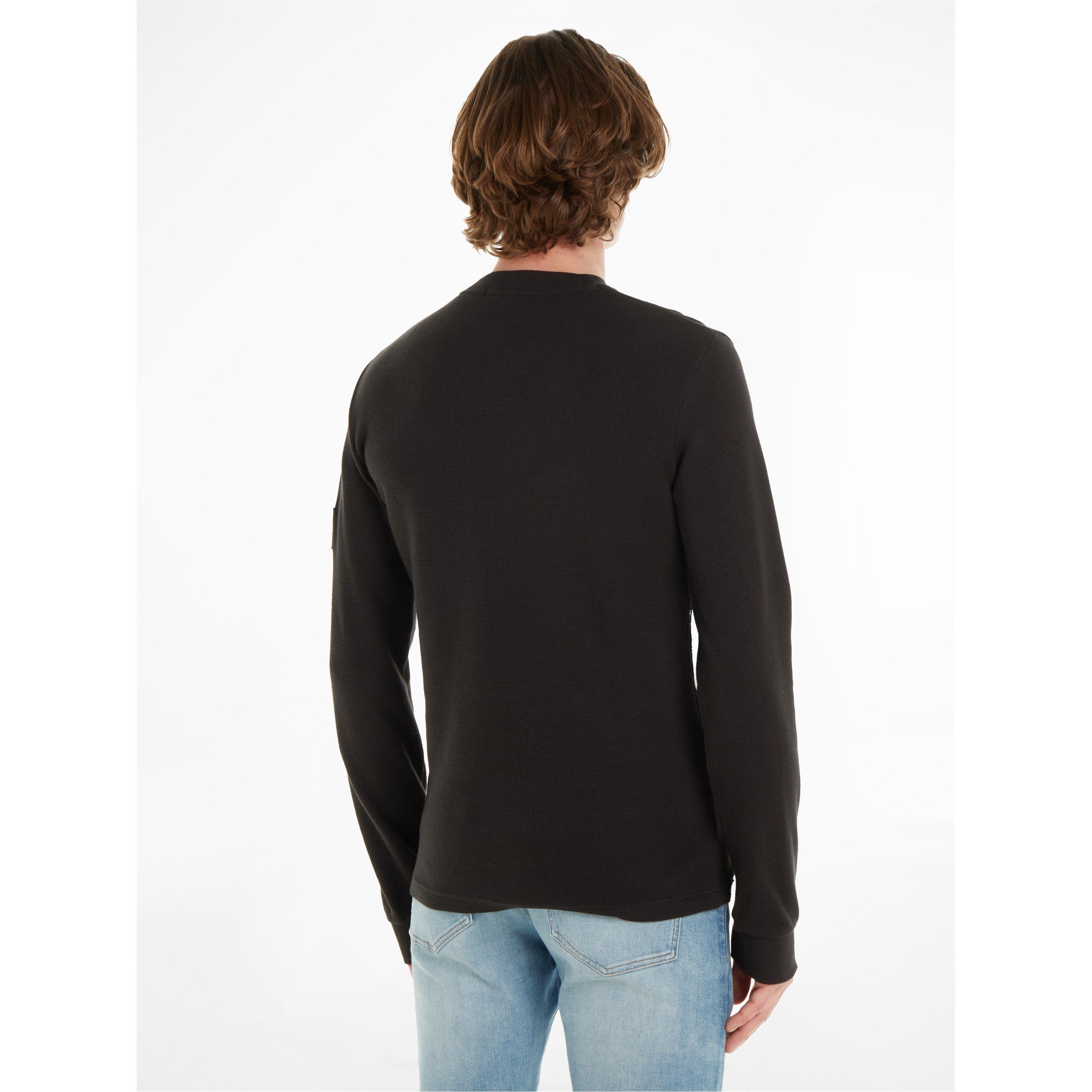 CK Black - Calvin Klein Jeans - Waffle Long Sleeve Top - 4