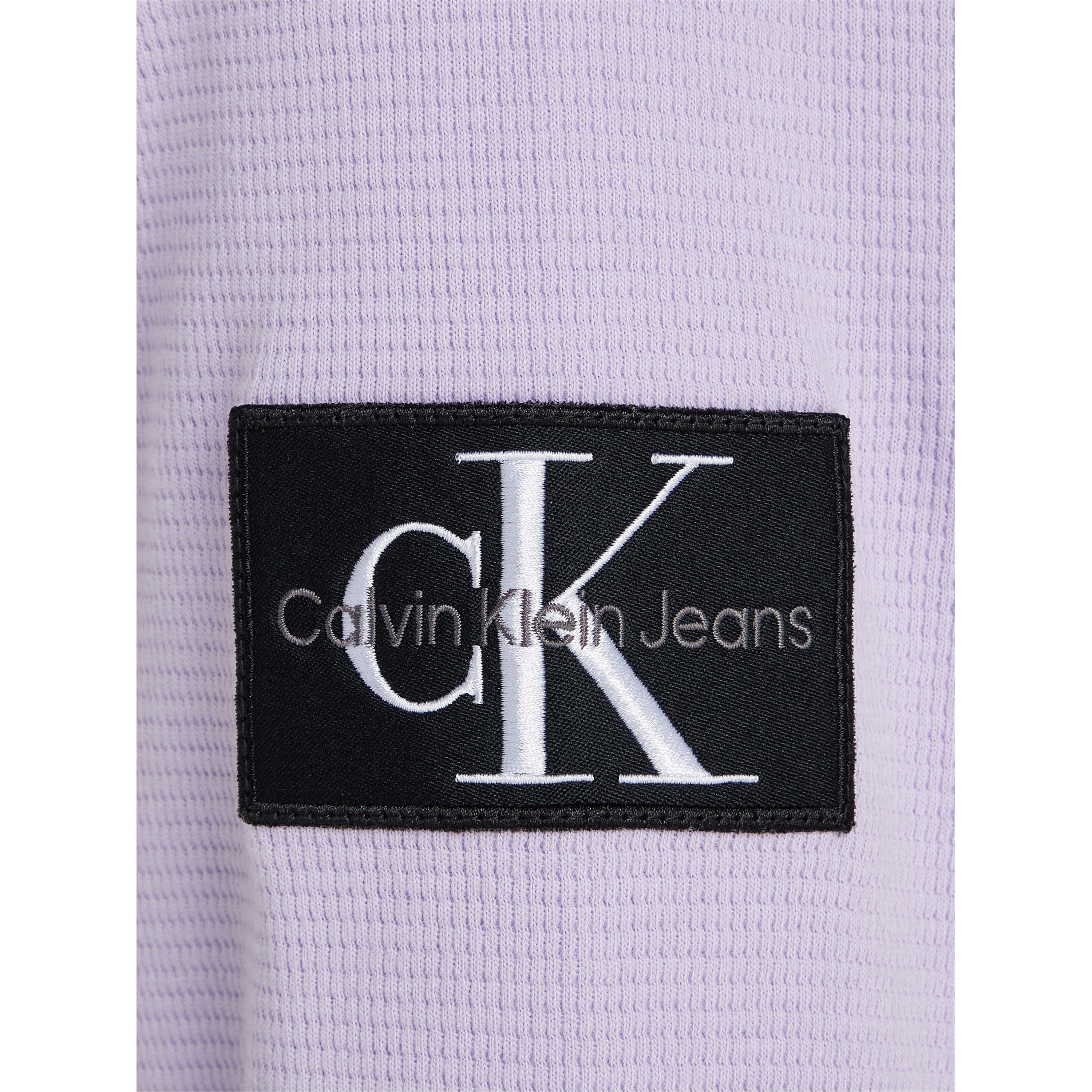Pastel Lila - Calvin Klein Jeans - Waffle Long Sleeve Top - 4