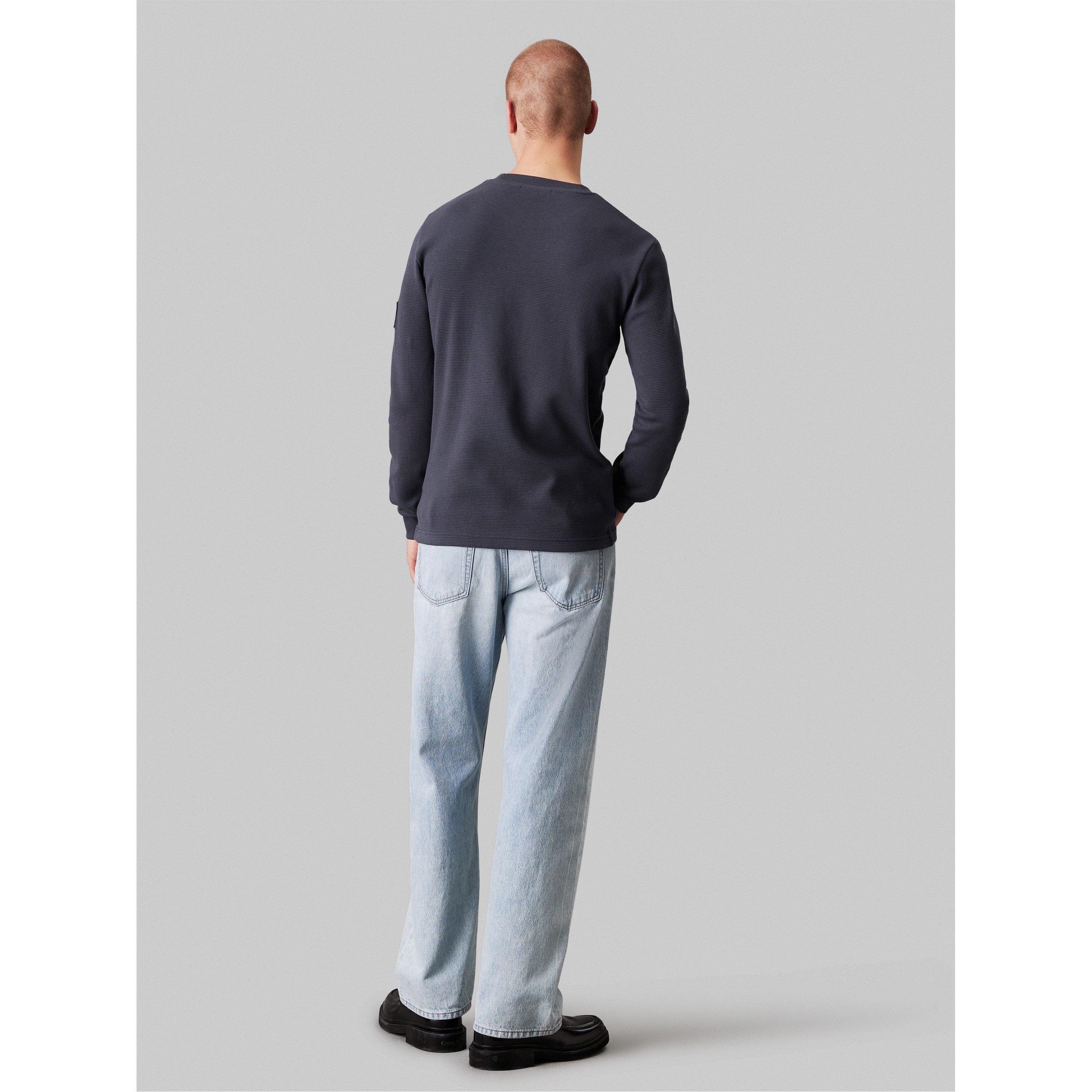 Ebony - Calvin Klein Jeans - Waffle Long Sleeve Top - 3