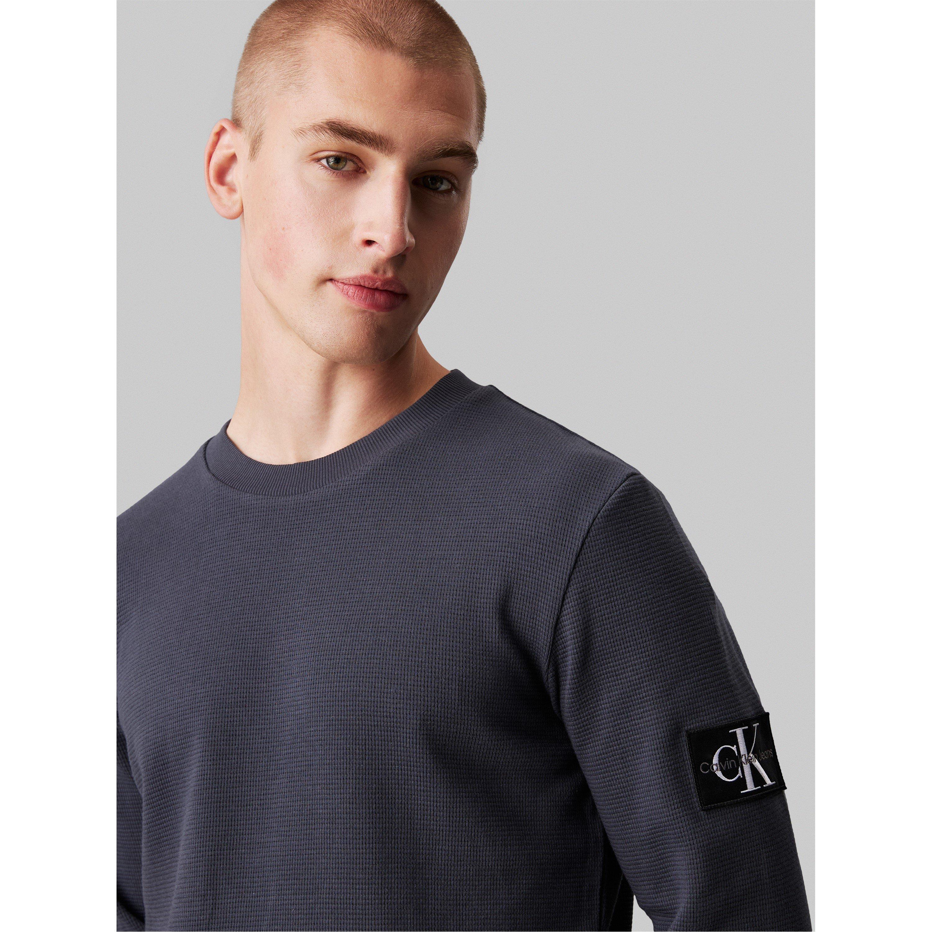 Ebony - Calvin Klein Jeans - Waffle Long Sleeve Top - 4