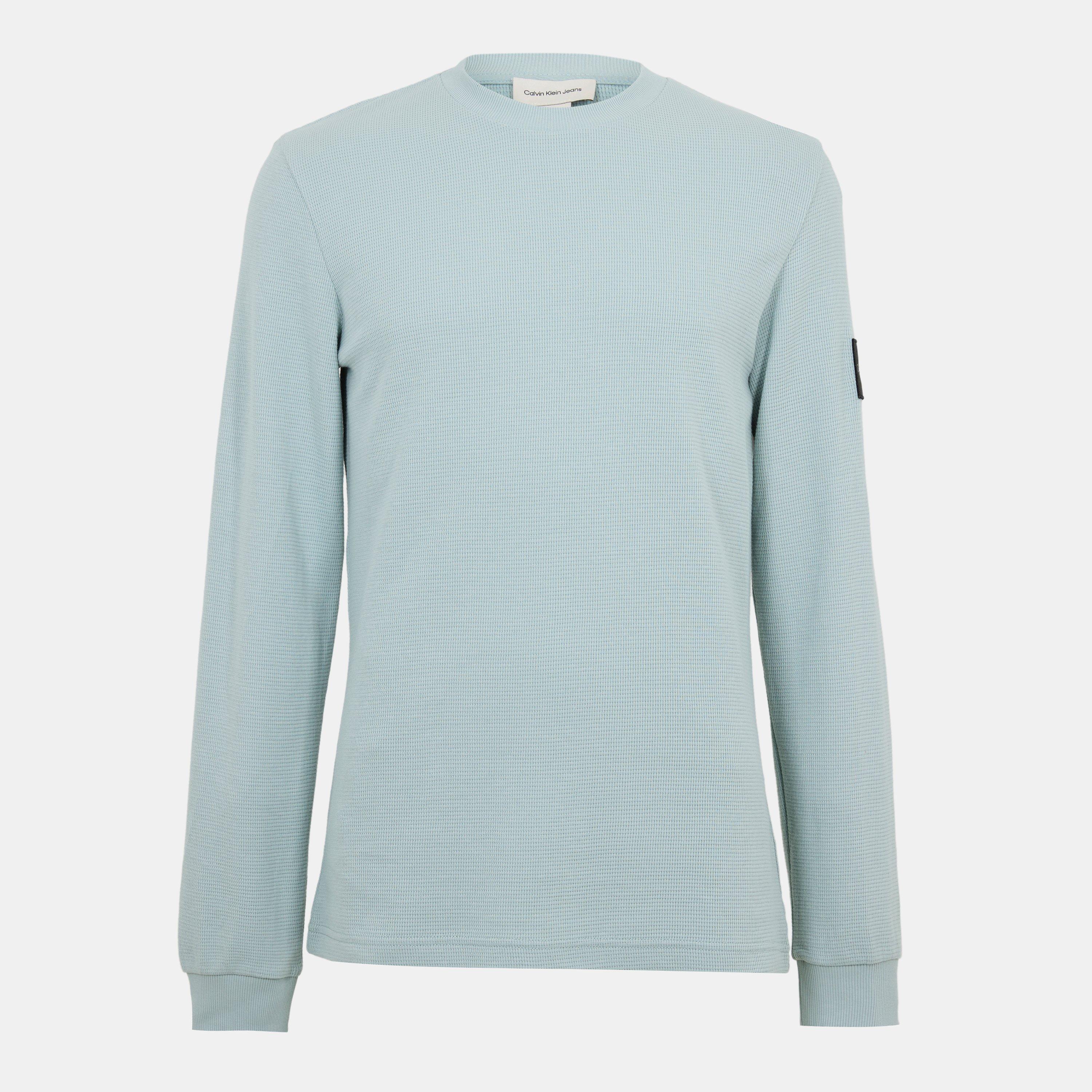 Calvin Klein Jeans Men's Waffle Long Sleeve Top - Overcast Grey - M