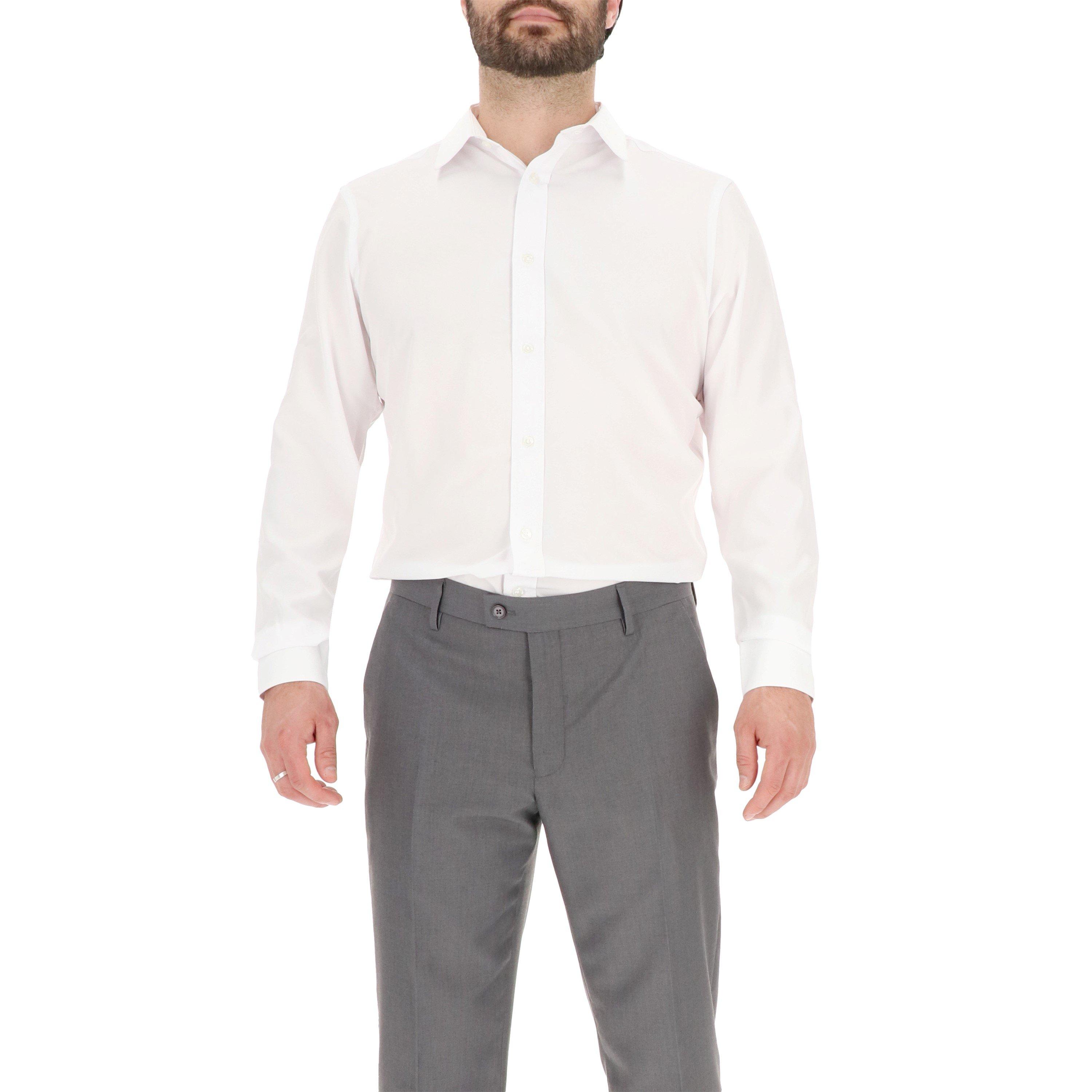 White - Scotch and Soda - Men's Long-Sleeve Oxford Shirt - 1