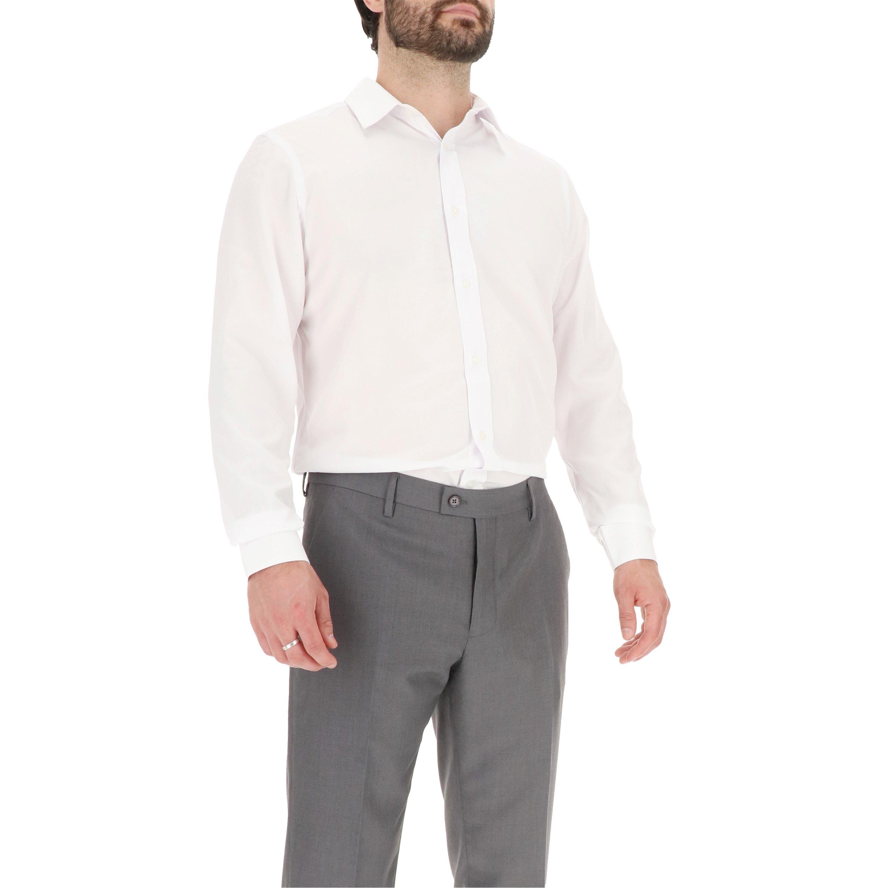 White - Scotch and Soda - Men's Long-Sleeve Oxford Shirt - 2