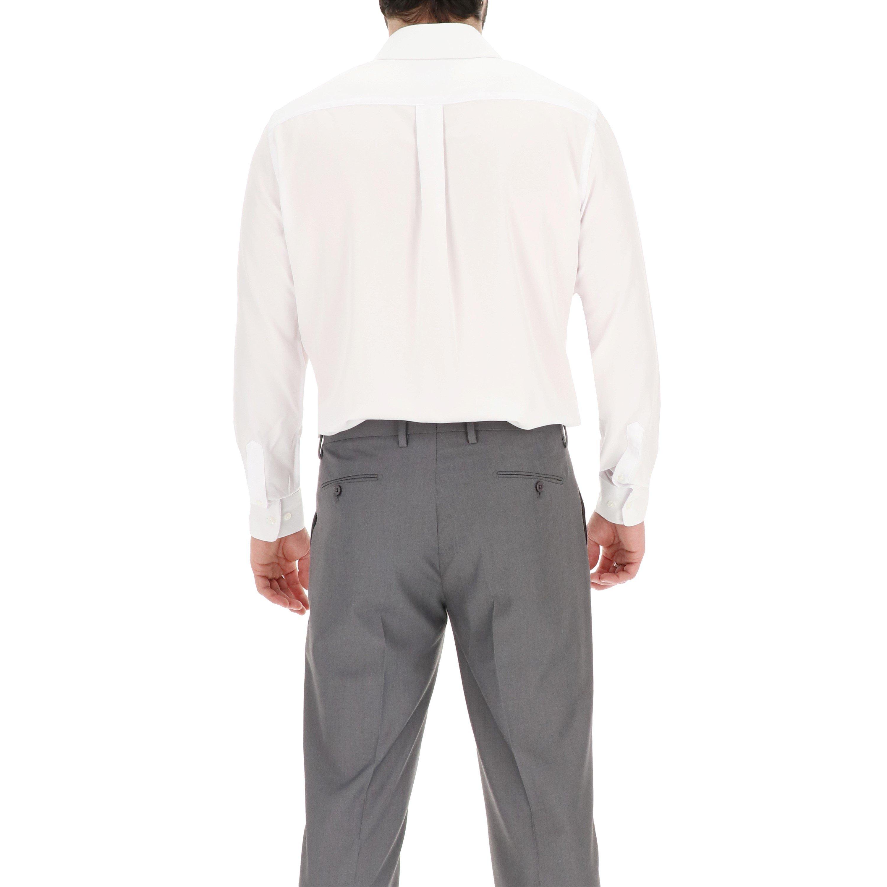 White - Scotch and Soda - Men's Long-Sleeve Oxford Shirt - 3