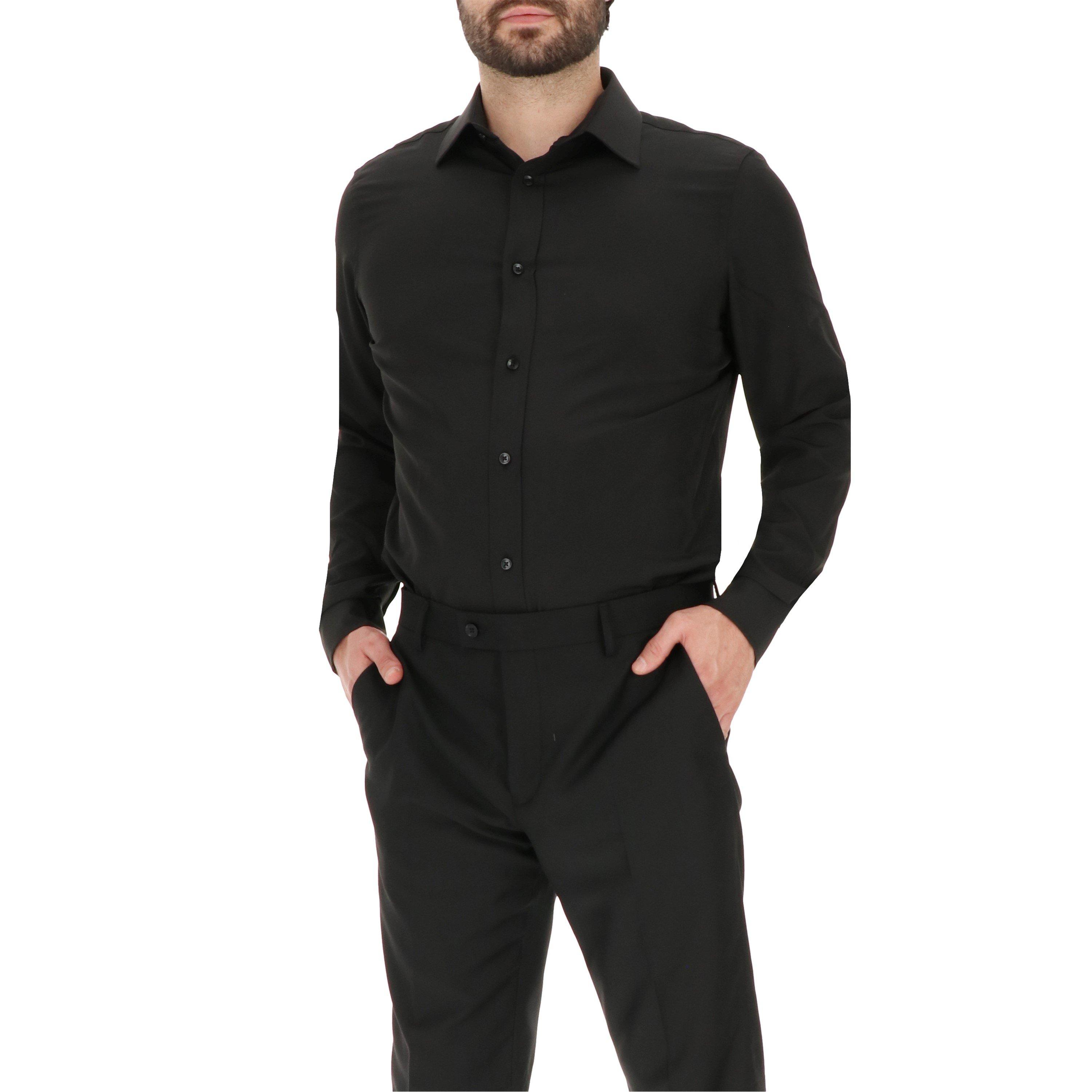 Black - Scotch and Soda - Men's Long-Sleeve Oxford Shirt - 4
