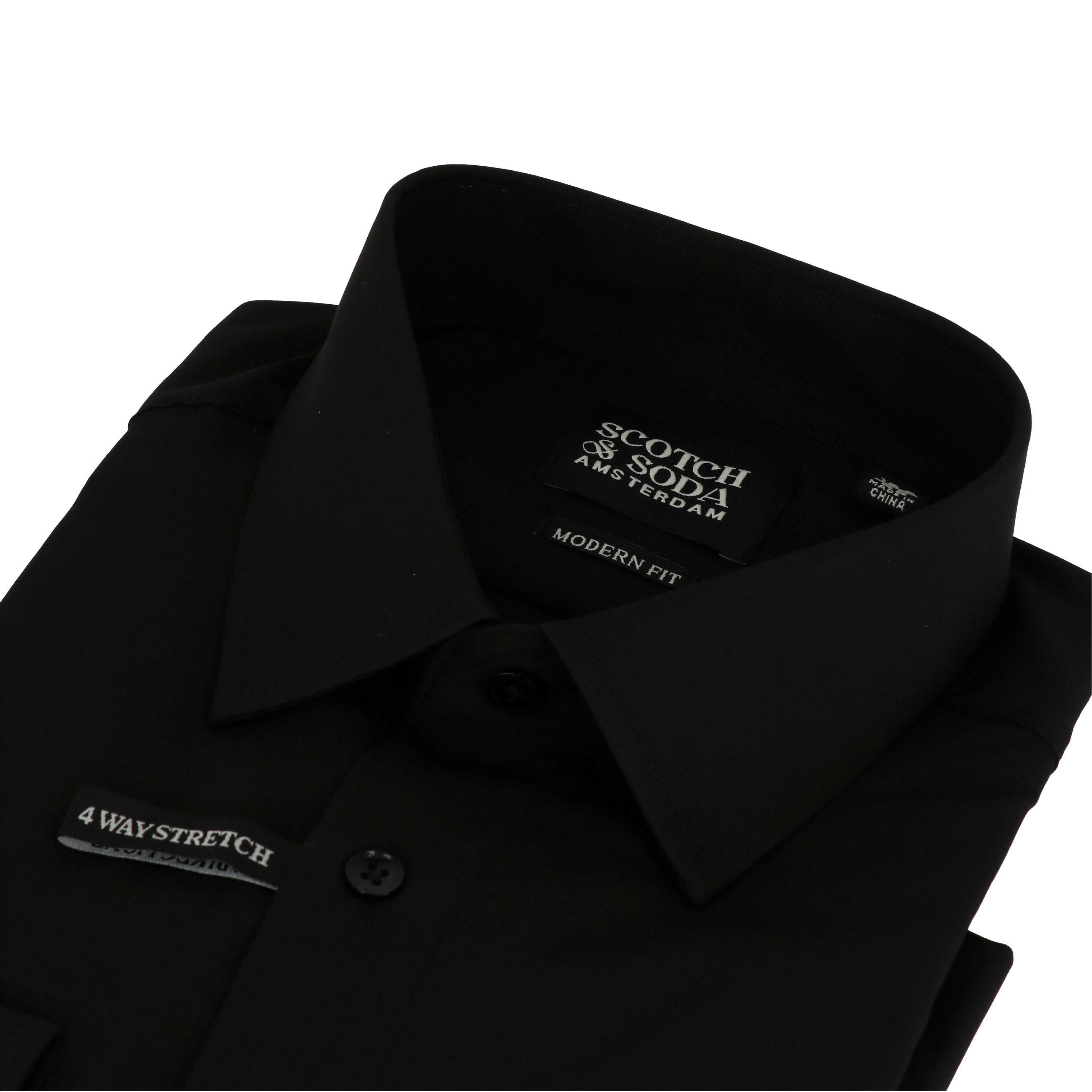 Black - Scotch and Soda - Men's Long-Sleeve Oxford Shirt - 8