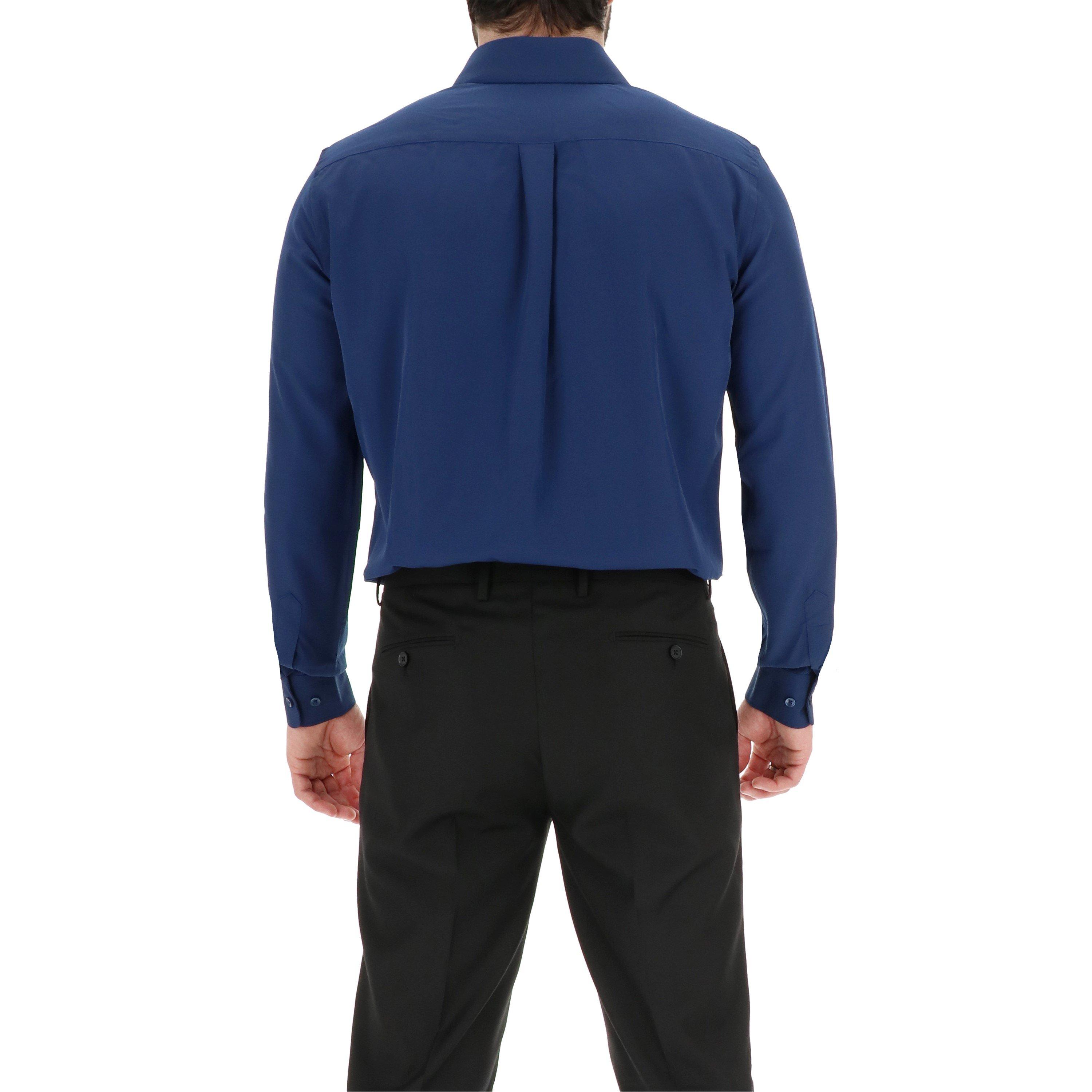 Azul marino - Scotch and Soda - Men's Long-Sleeve Oxford Shirt - 4