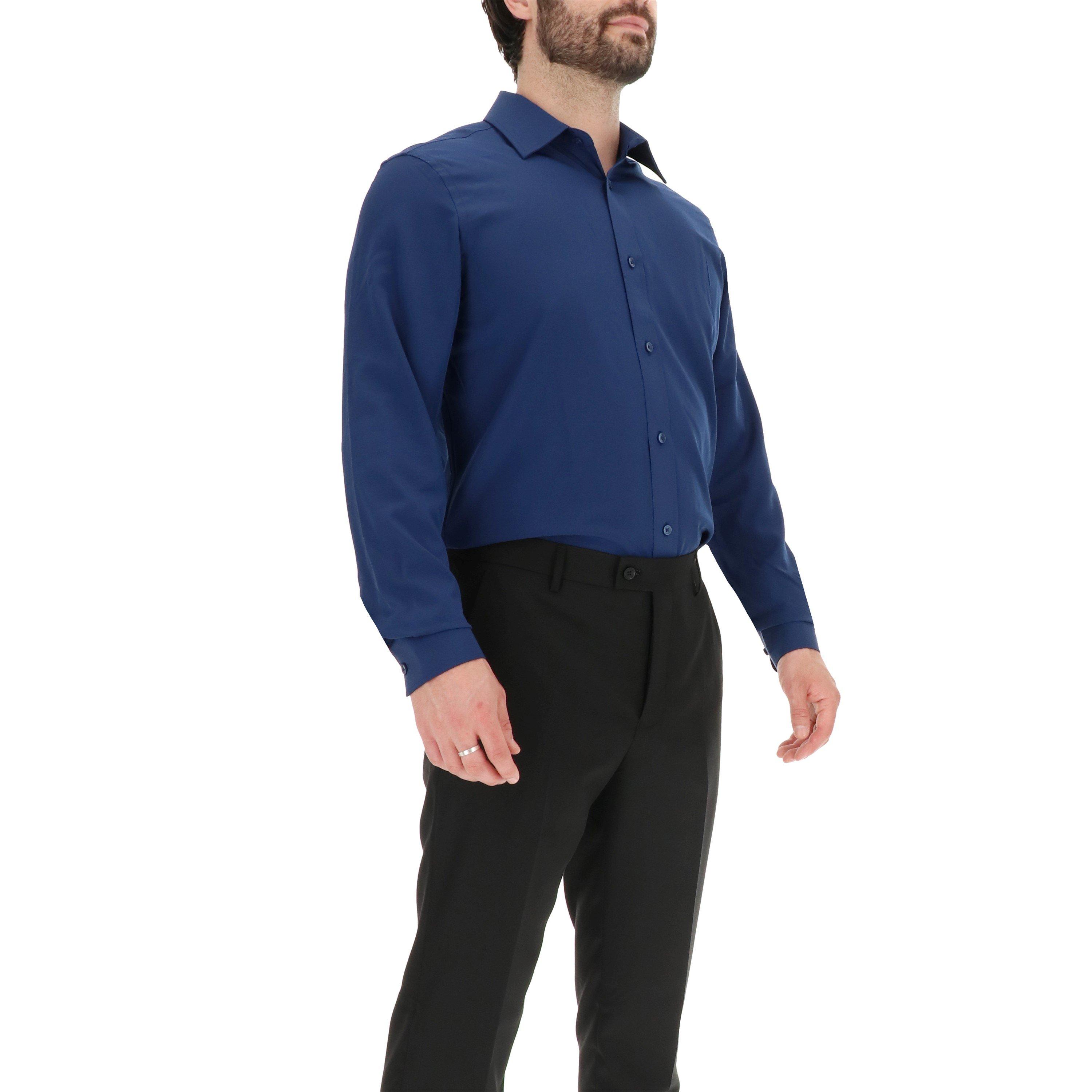 Azul marino - Scotch and Soda - Men's Long-Sleeve Oxford Shirt - 5