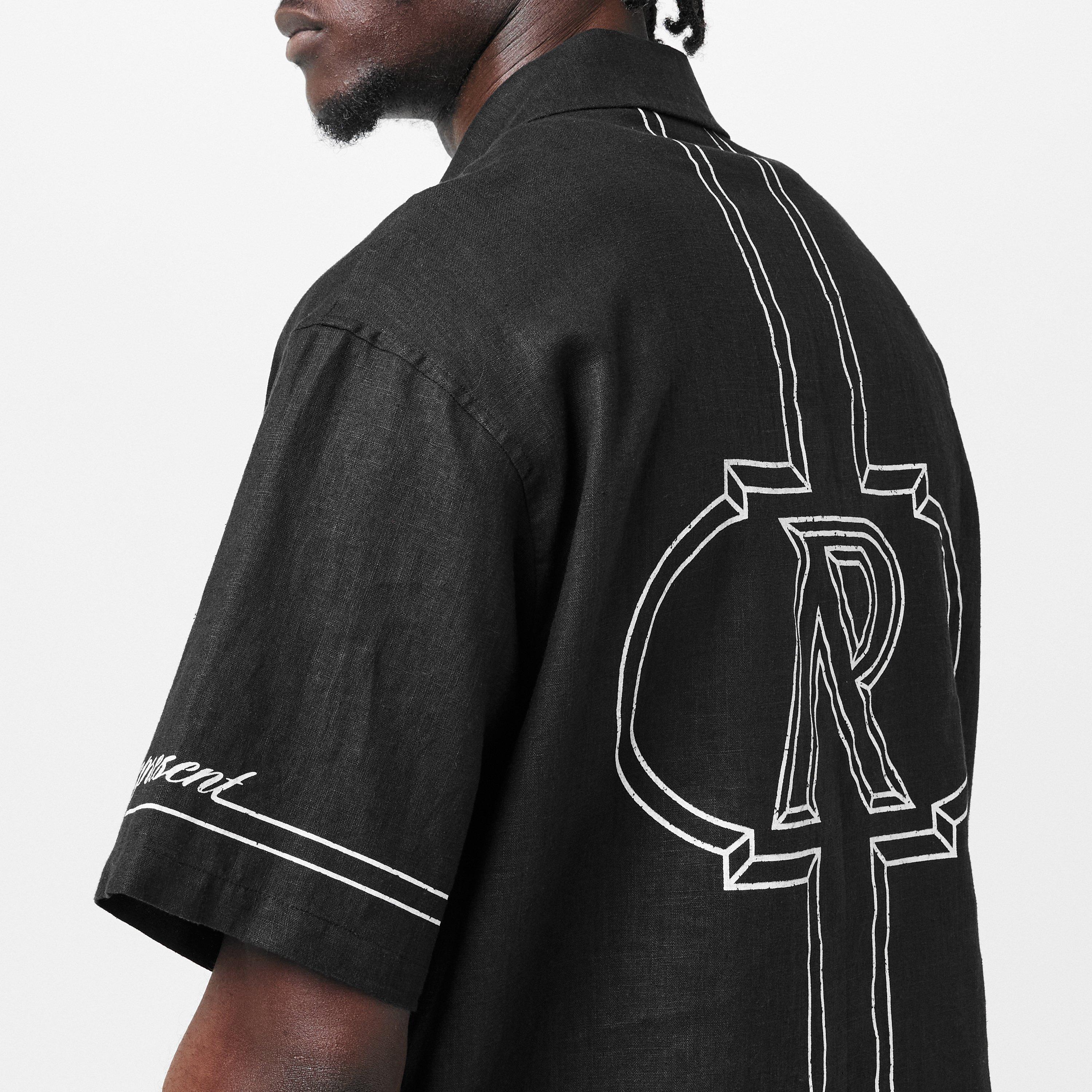 Jet Black - Represent - Men's Rep Border Patterned Shirt - 4