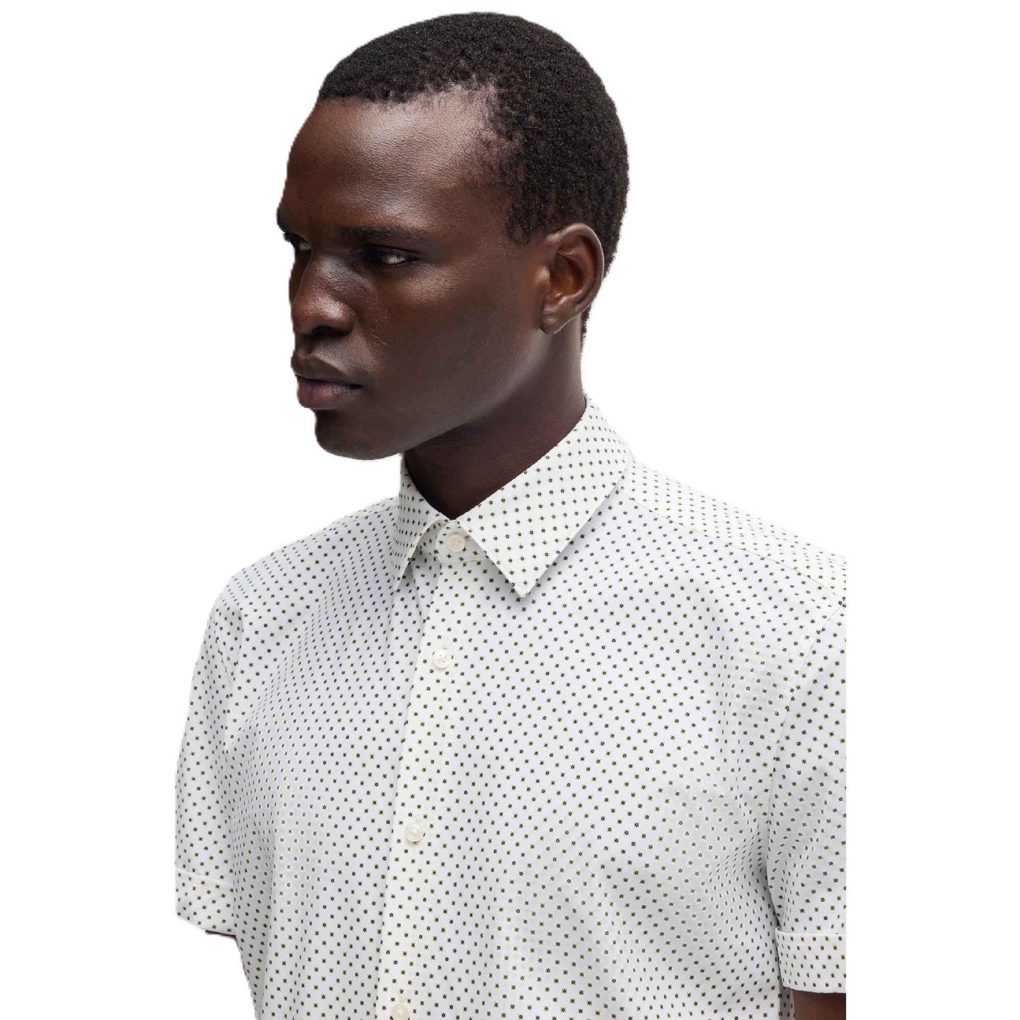Lght/Pstl Green - Boss - Men's Short Sleeve Oxford Shirt - 4
