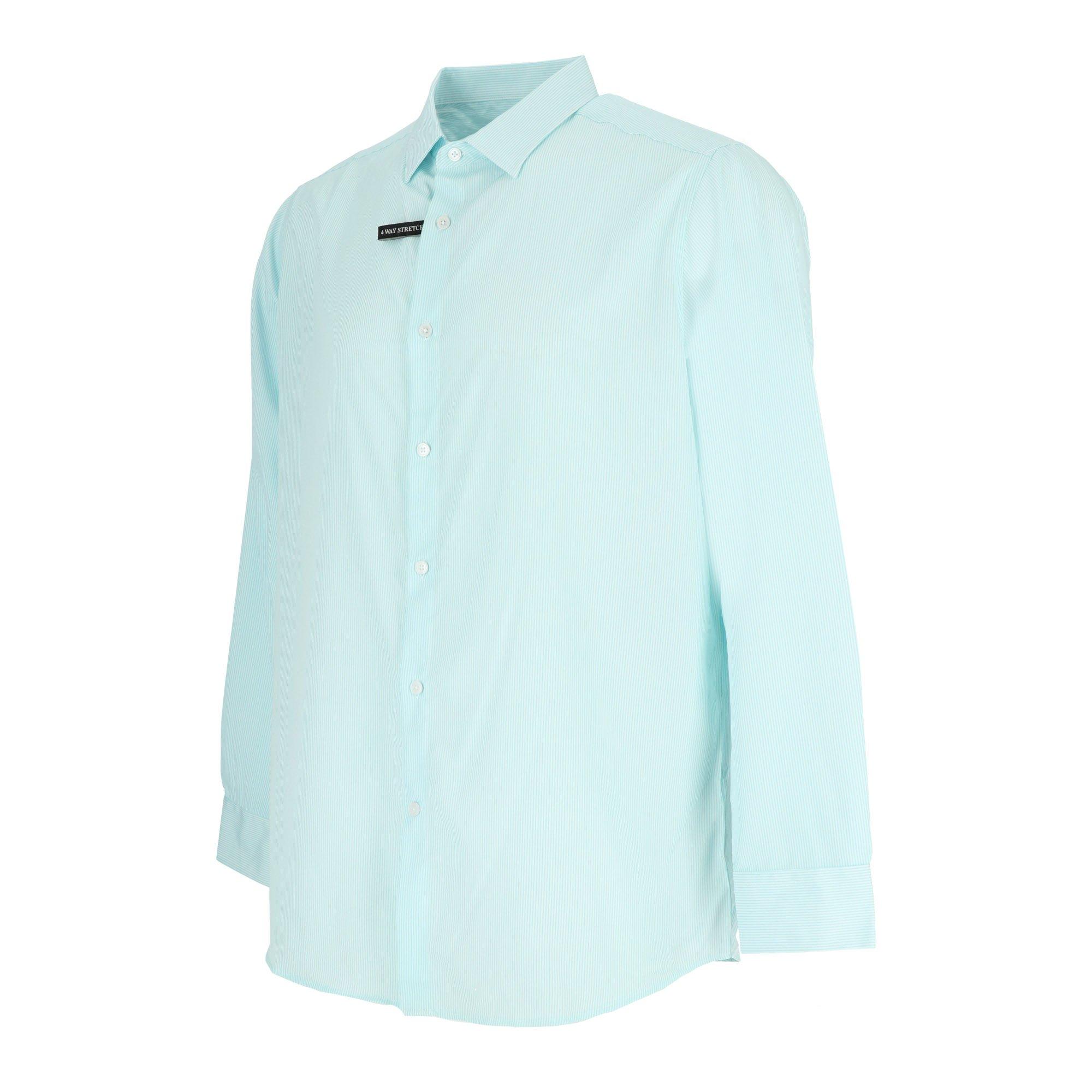Blanco/Verde claro - Scotch and Soda - Men's Long-Sleeve Patterned Shirt - 2