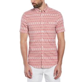 Original Penguin All Over Diamond Print Shirt Mens