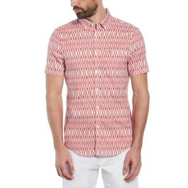 Original Penguin All Over Diamond Print Short-Sleeve Shirt
