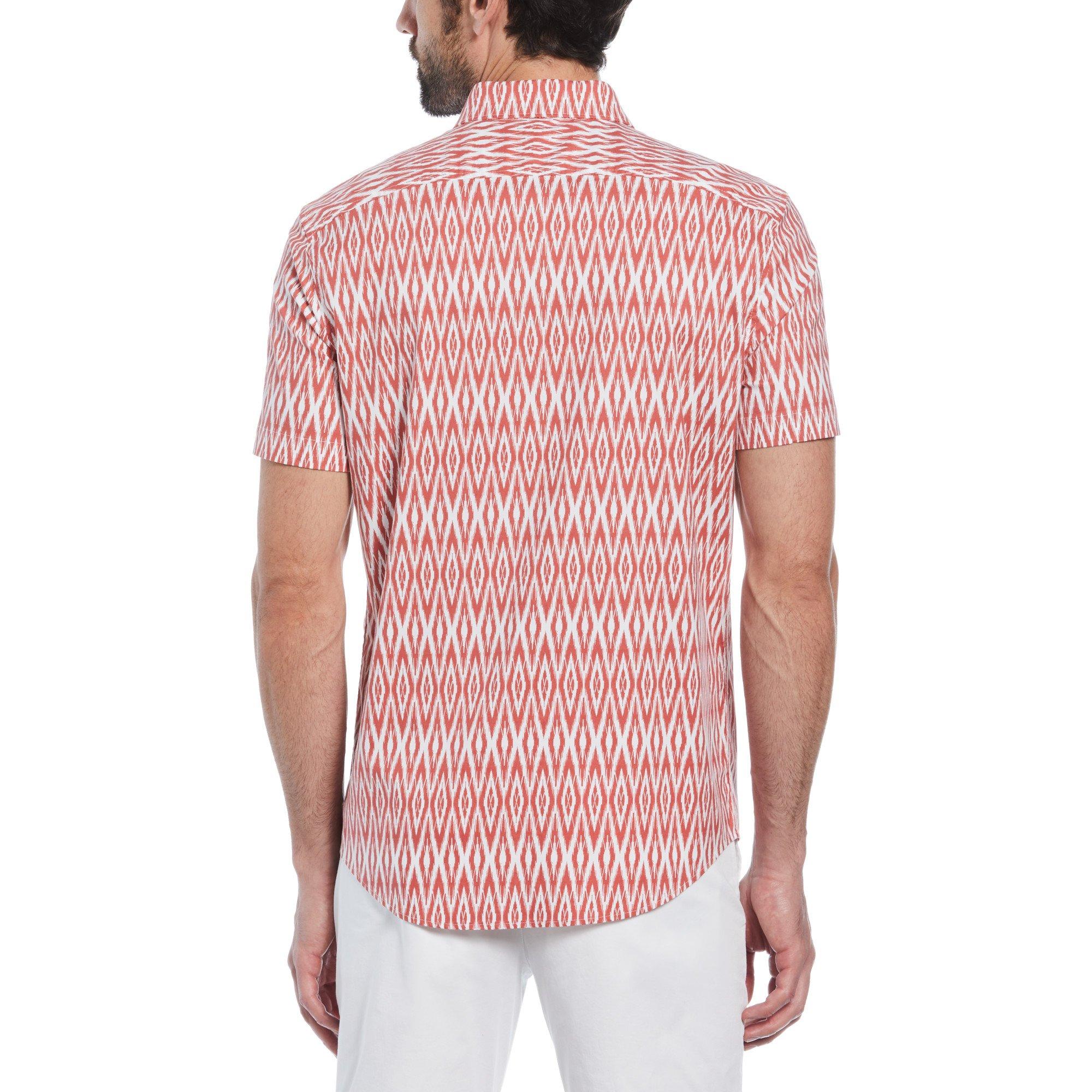 Mineral Red - Original Penguin - Men's Diamond Pattern Short Sleeve Shirt - 2