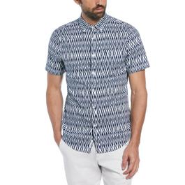 Original Penguin All Over Diamond Print Shirt Mens