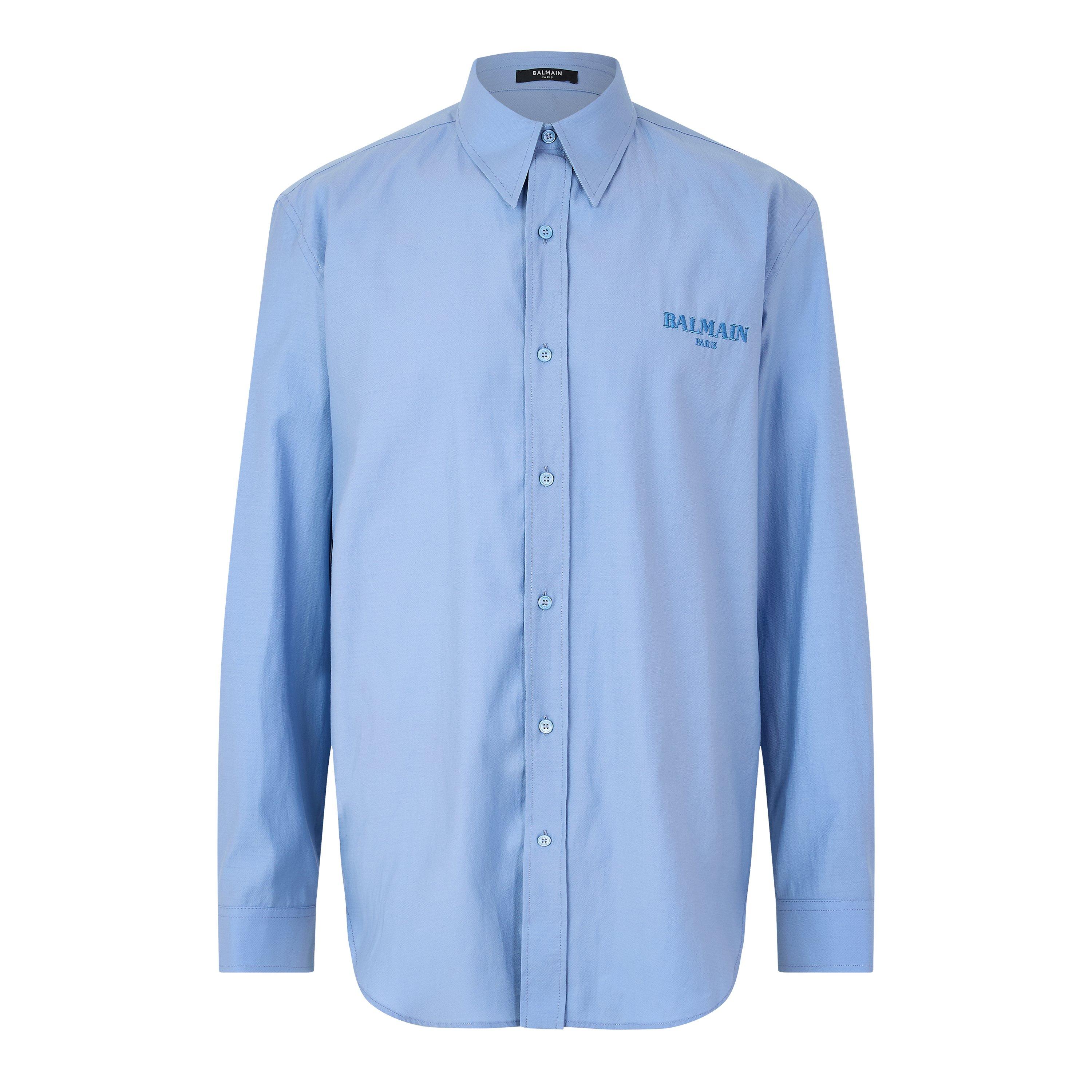 Blue - Balmain - Balmain LG LS Shirt Sn63 - 1