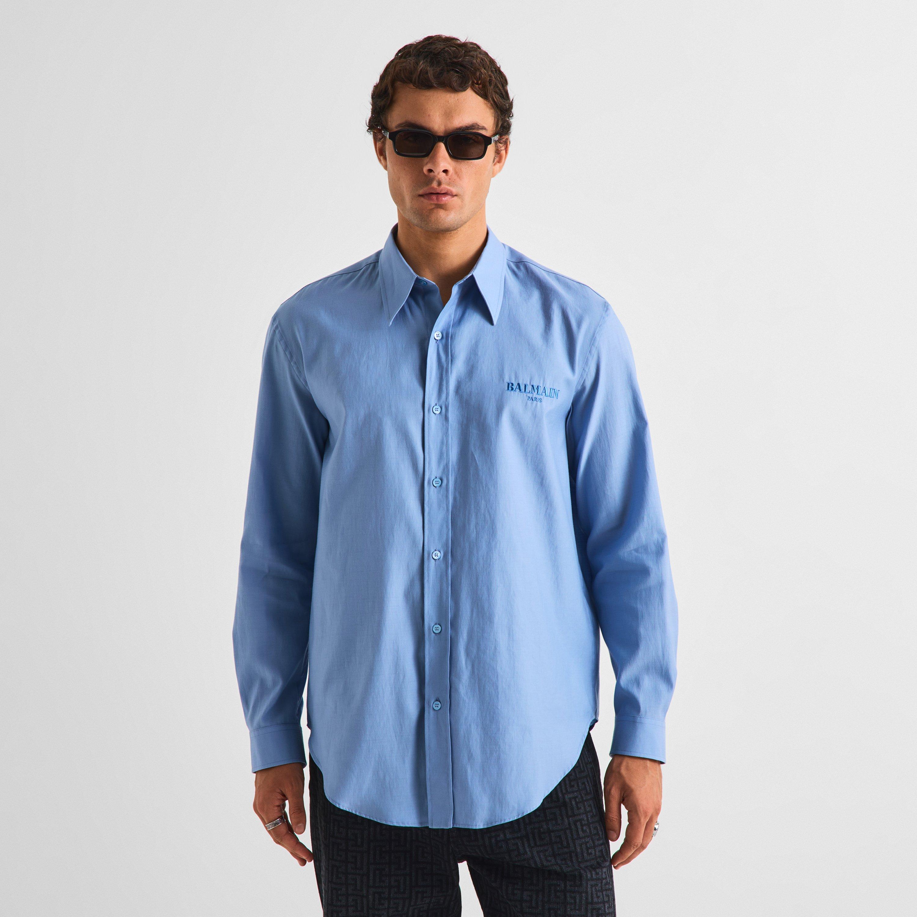 Blue - Balmain - Balmain LG LS Shirt Sn63 - 3