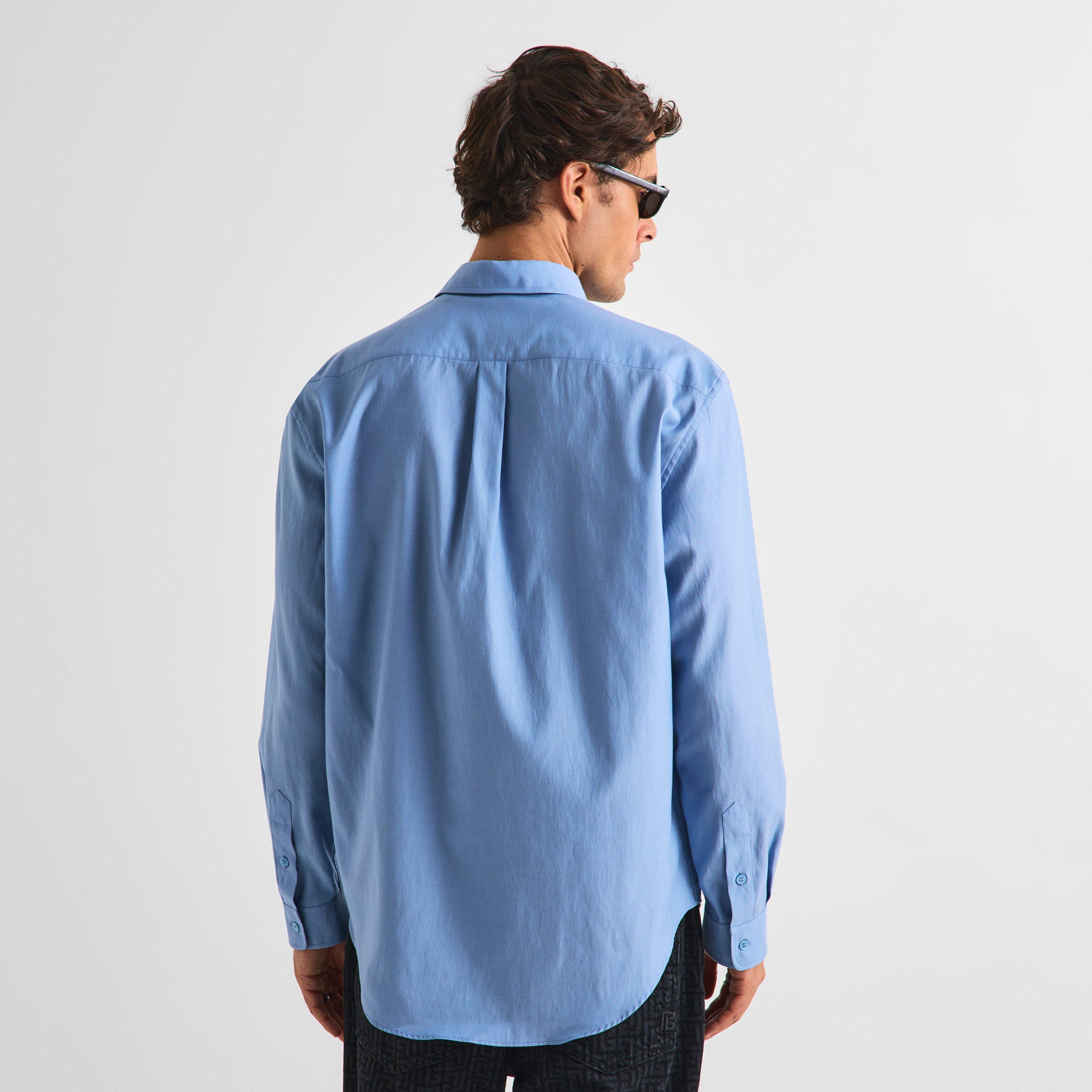 Blue - Balmain - Balmain LG LS Shirt Sn63 - 4