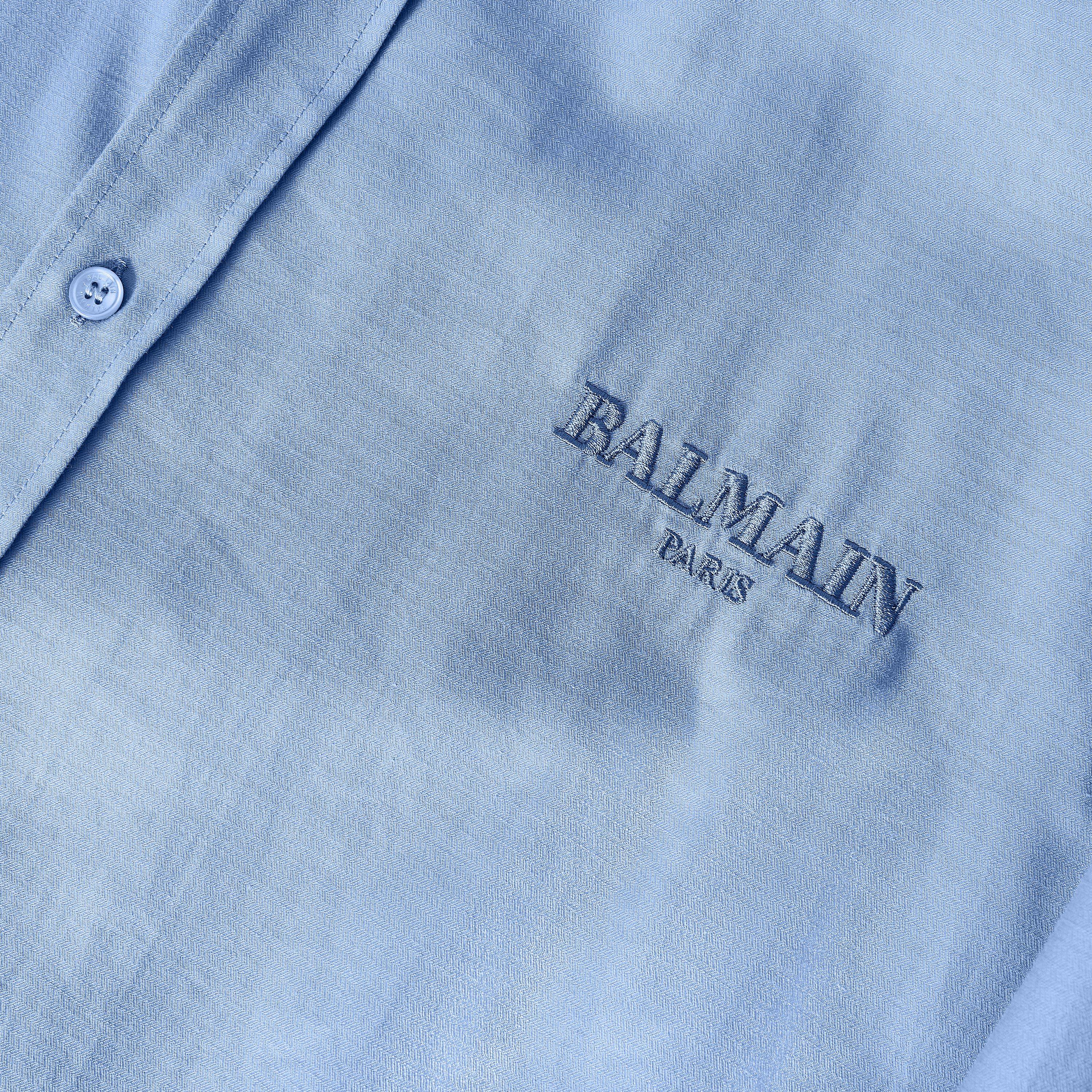 Blue - Balmain - Balmain LG LS Shirt Sn63 - 3