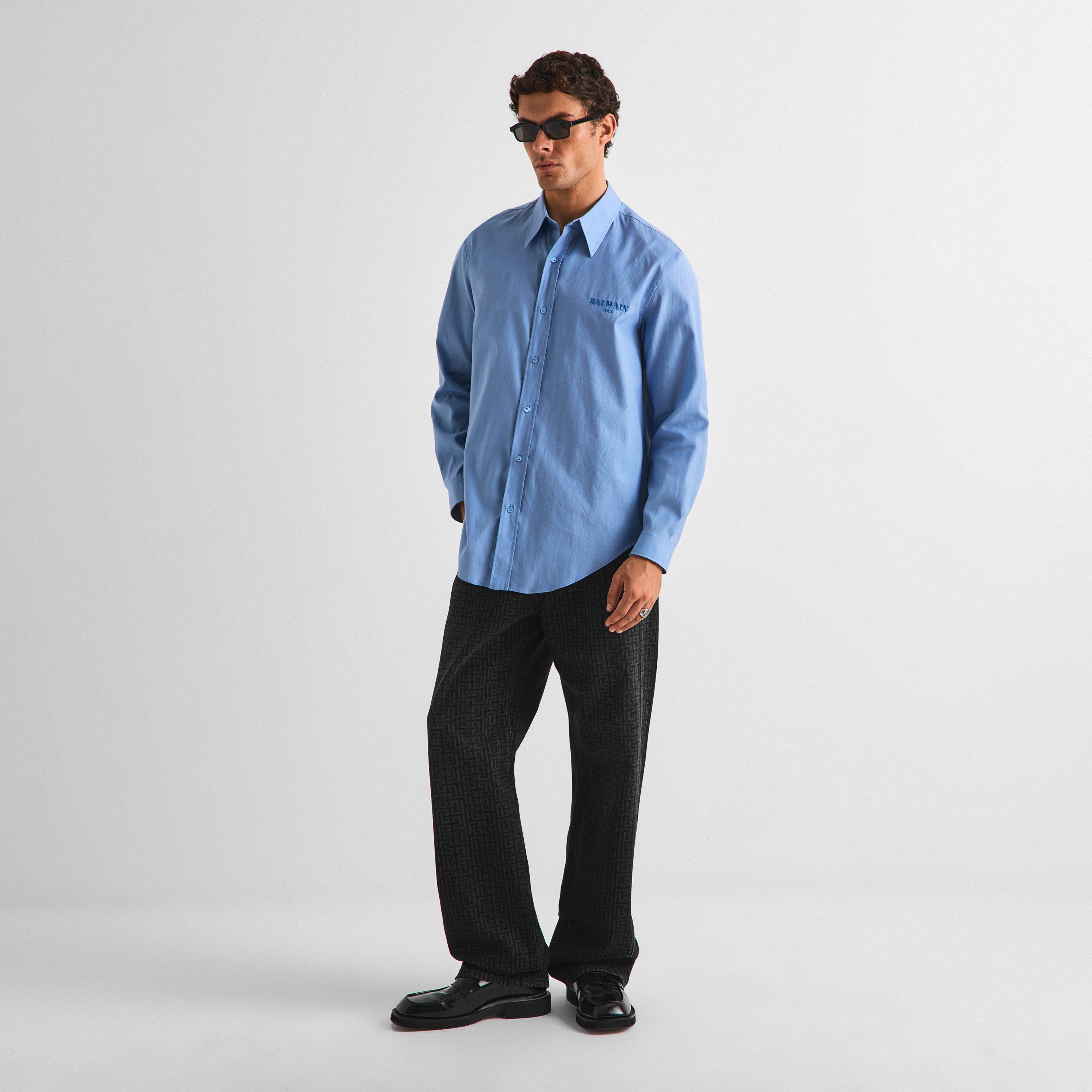Blue - Balmain - Balmain LG LS Shirt Sn63 - 6