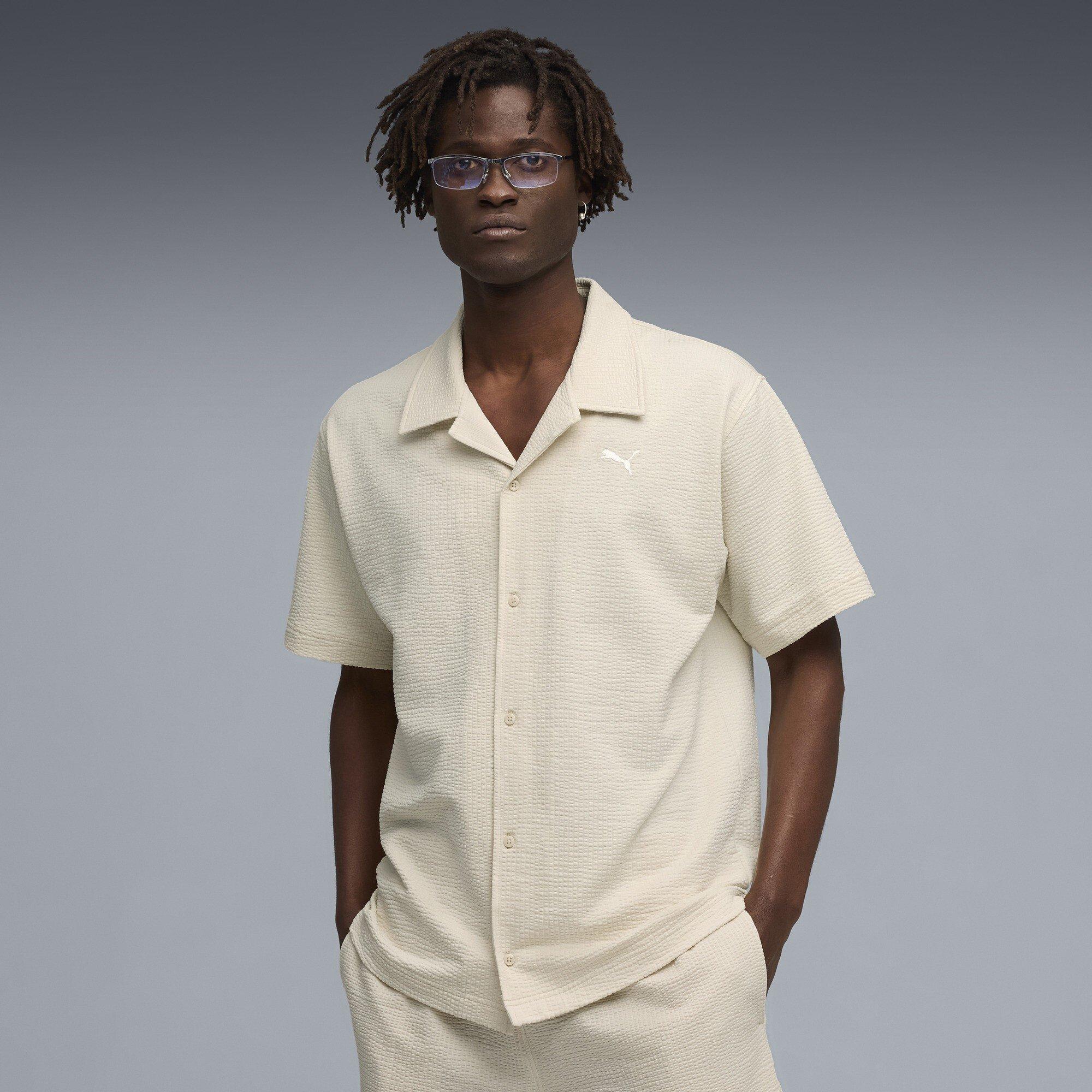 Alpine Snow - Puma - Men's Elevated Short Sleeve Oxford Shirt - 3
