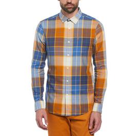 Original Penguin OP Long Sleeve Plaid Shirt Mens