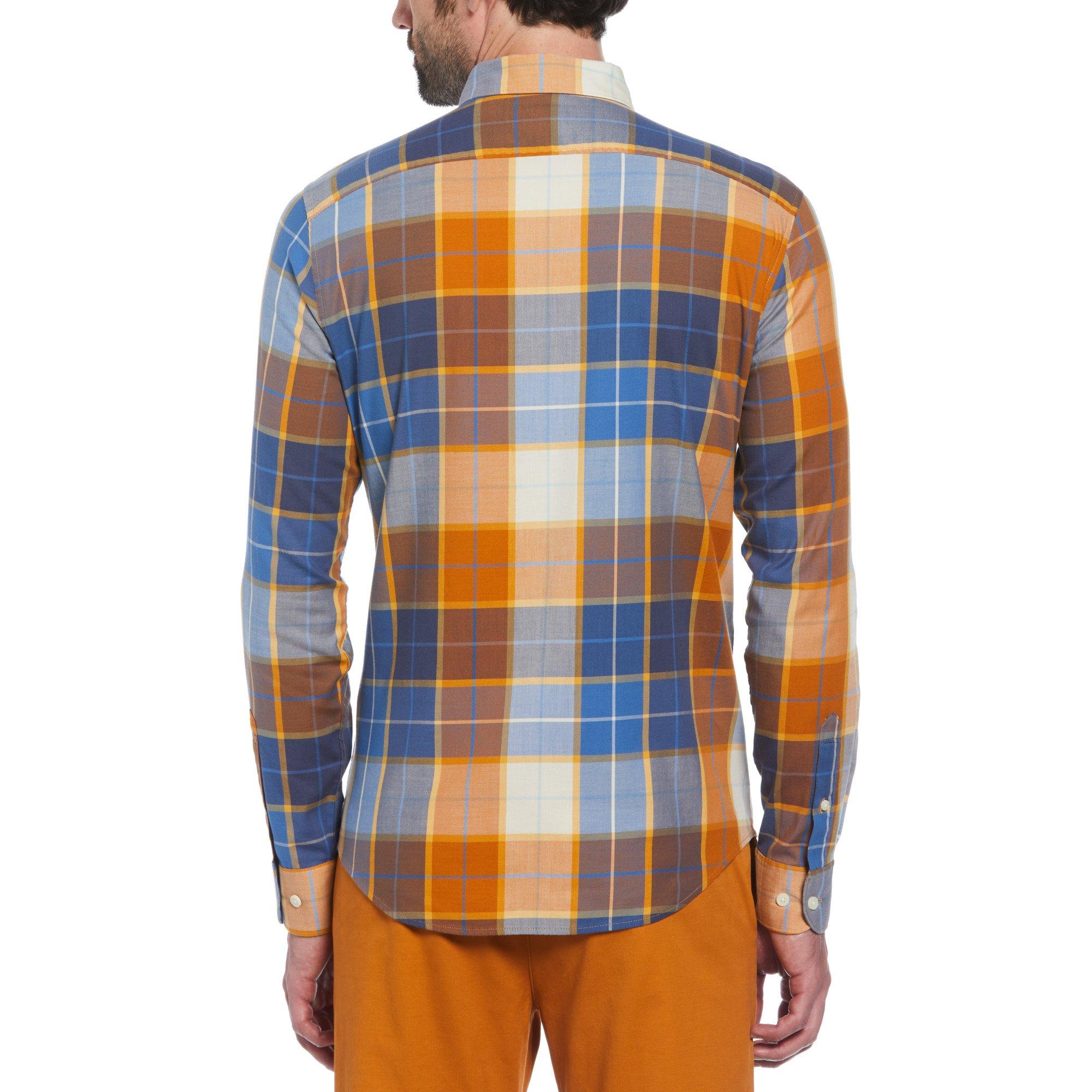 Sudan Brown - Original Penguin - Long-Sleeve Plaid Shirt - 2