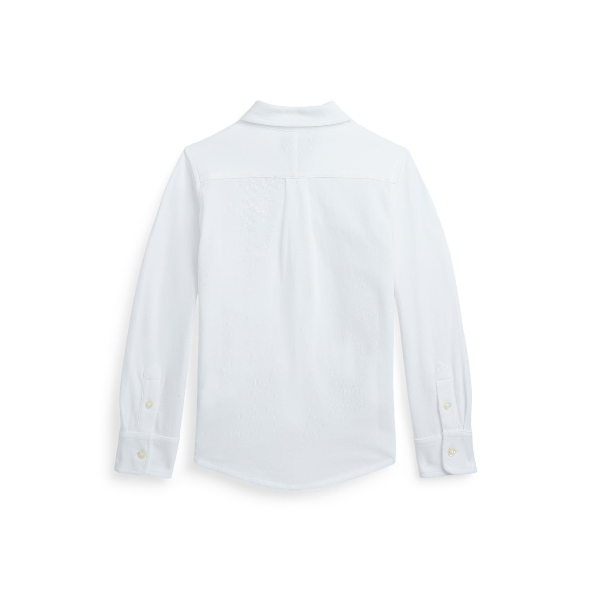 White - Polo Ralph Lauren - Polo LS Mesh Shirt Jn71 - 2