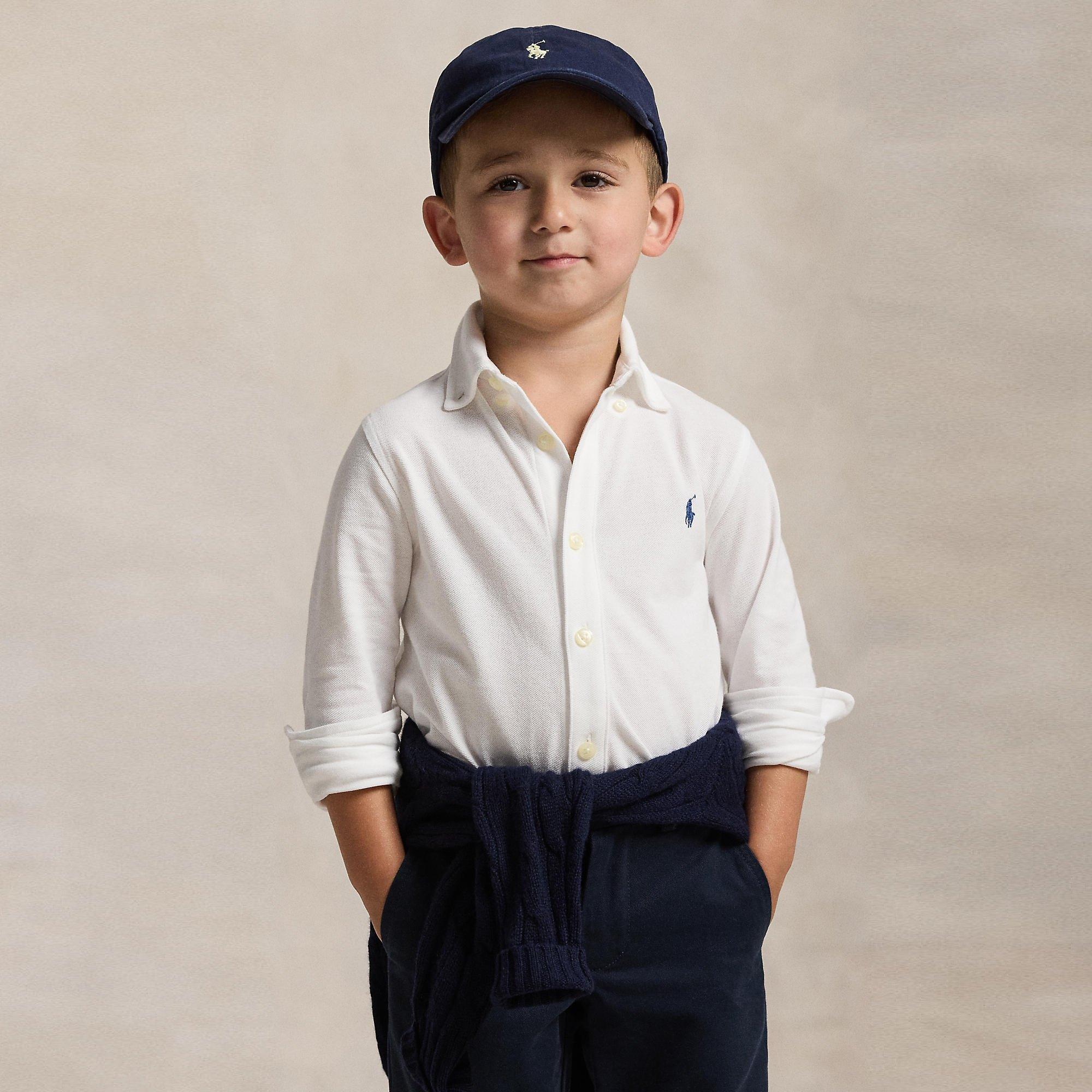 White - Polo Ralph Lauren - Polo LS Mesh Shirt Jn71 - 3