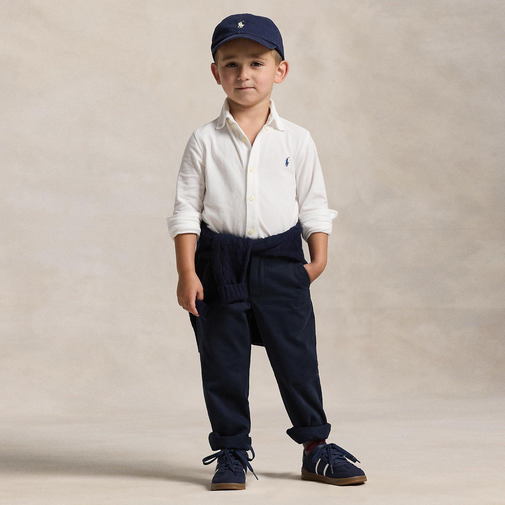 White - Polo Ralph Lauren - Polo LS Mesh Shirt Jn71 - 5
