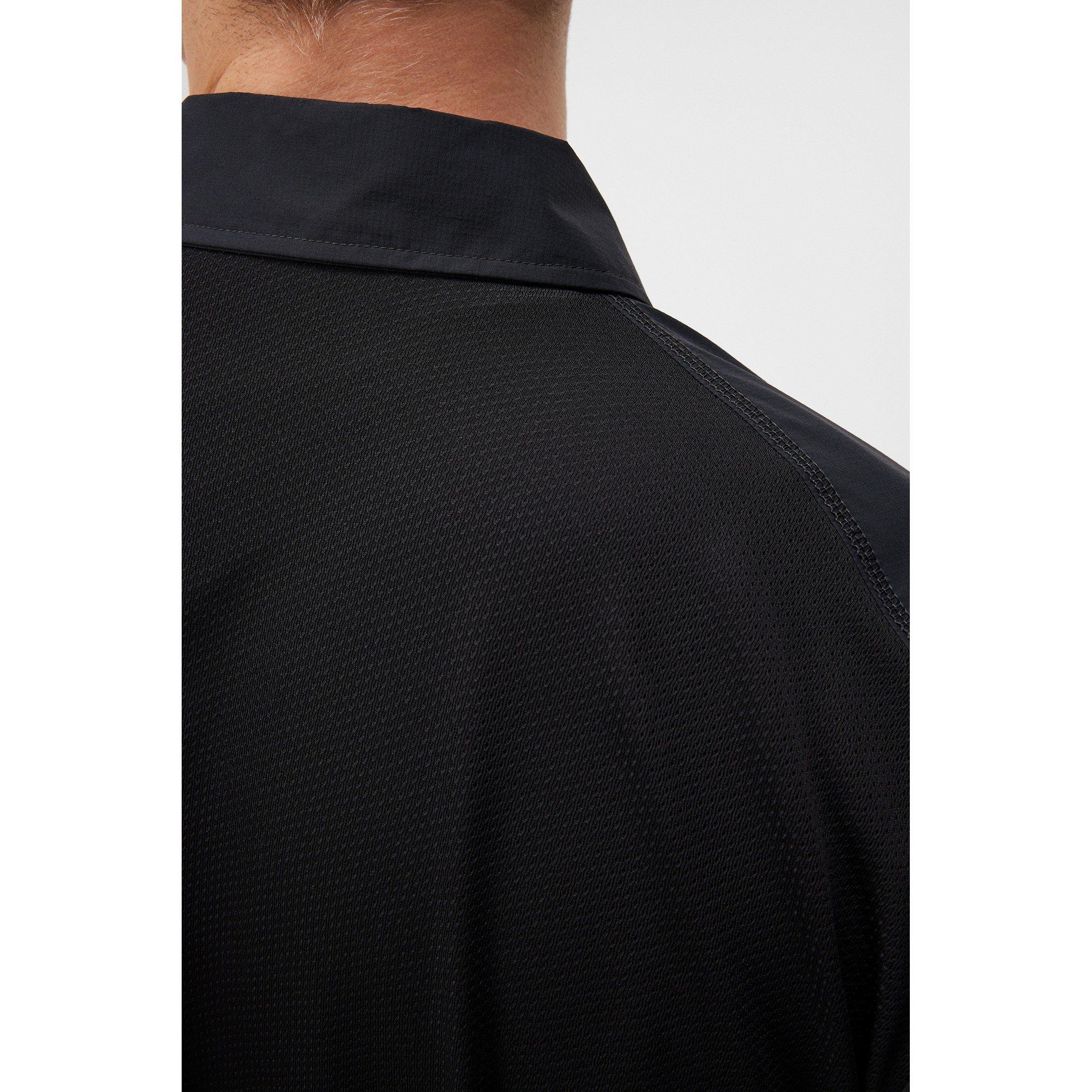 Black - J Lindeberg Golf - Pirro Long-Sleeve Plain Shirt - 6