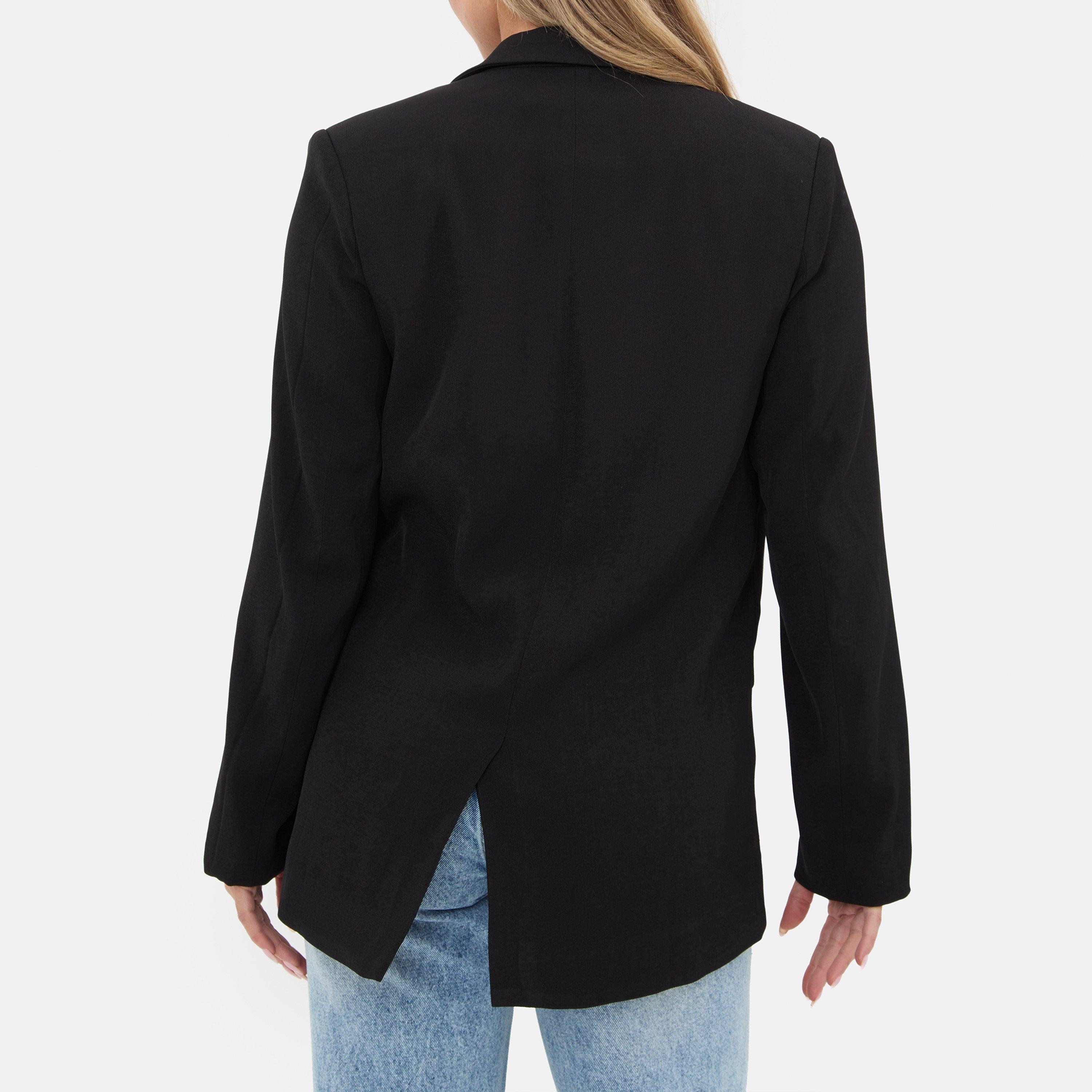 Schwarz - I Saw It First - Women's Soft Woven Long Sleeve Blazer - 3