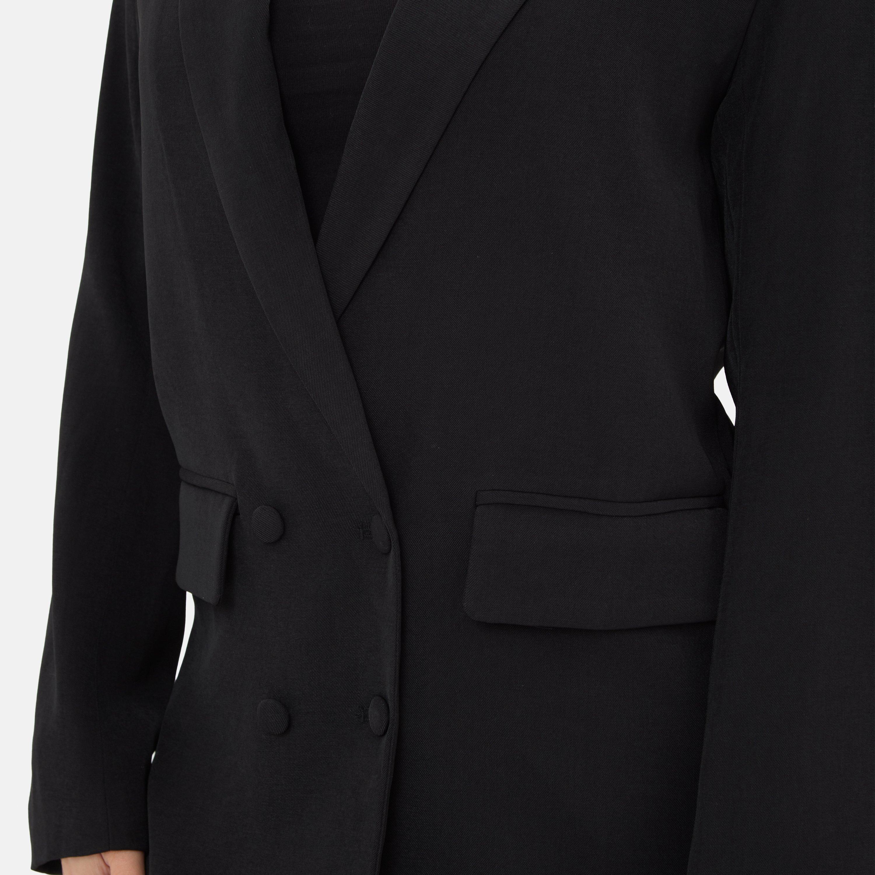 Schwarz - I Saw It First - Women's Soft Woven Long Sleeve Blazer - 4